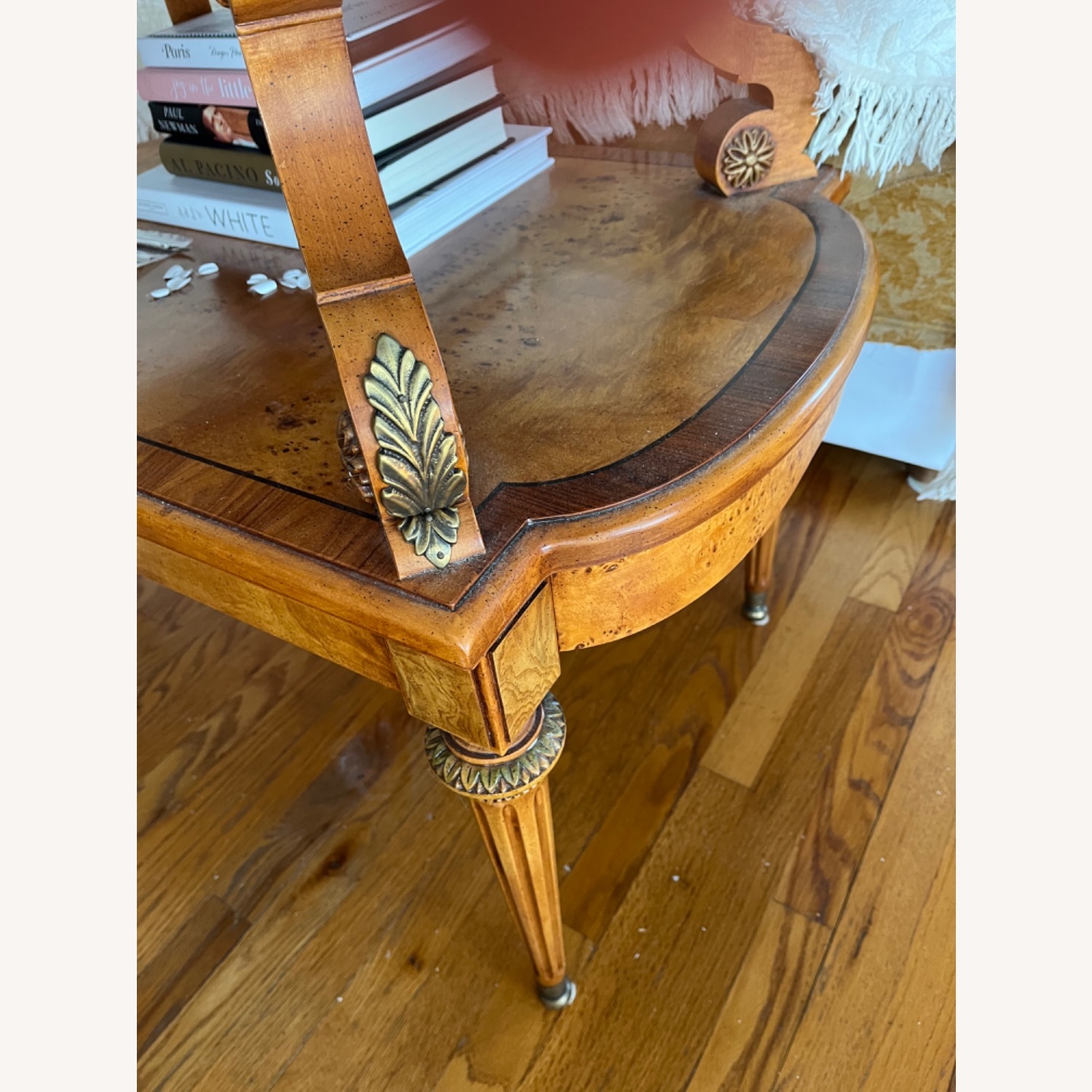 Drexel Heritage Carved French Side Table - image-3