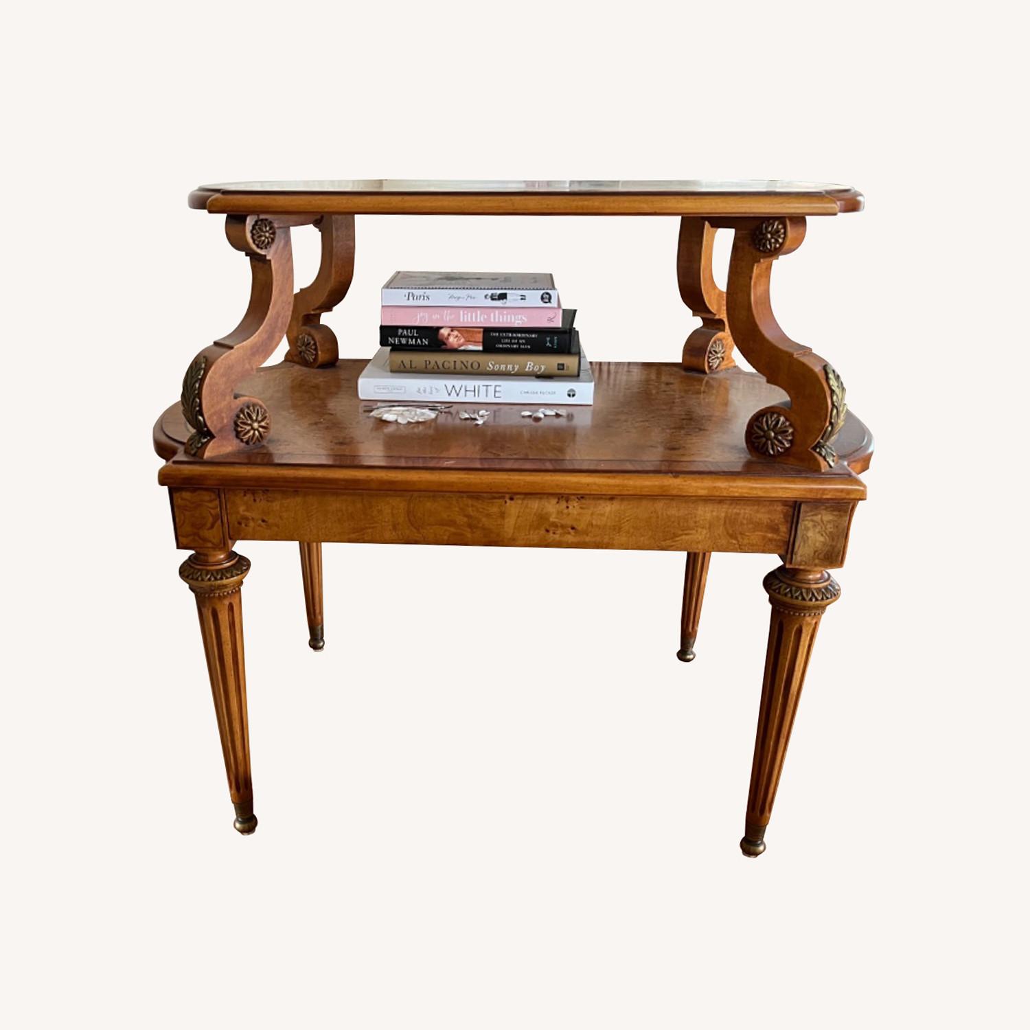 Drexel Heritage Carved French Side Table - image-0