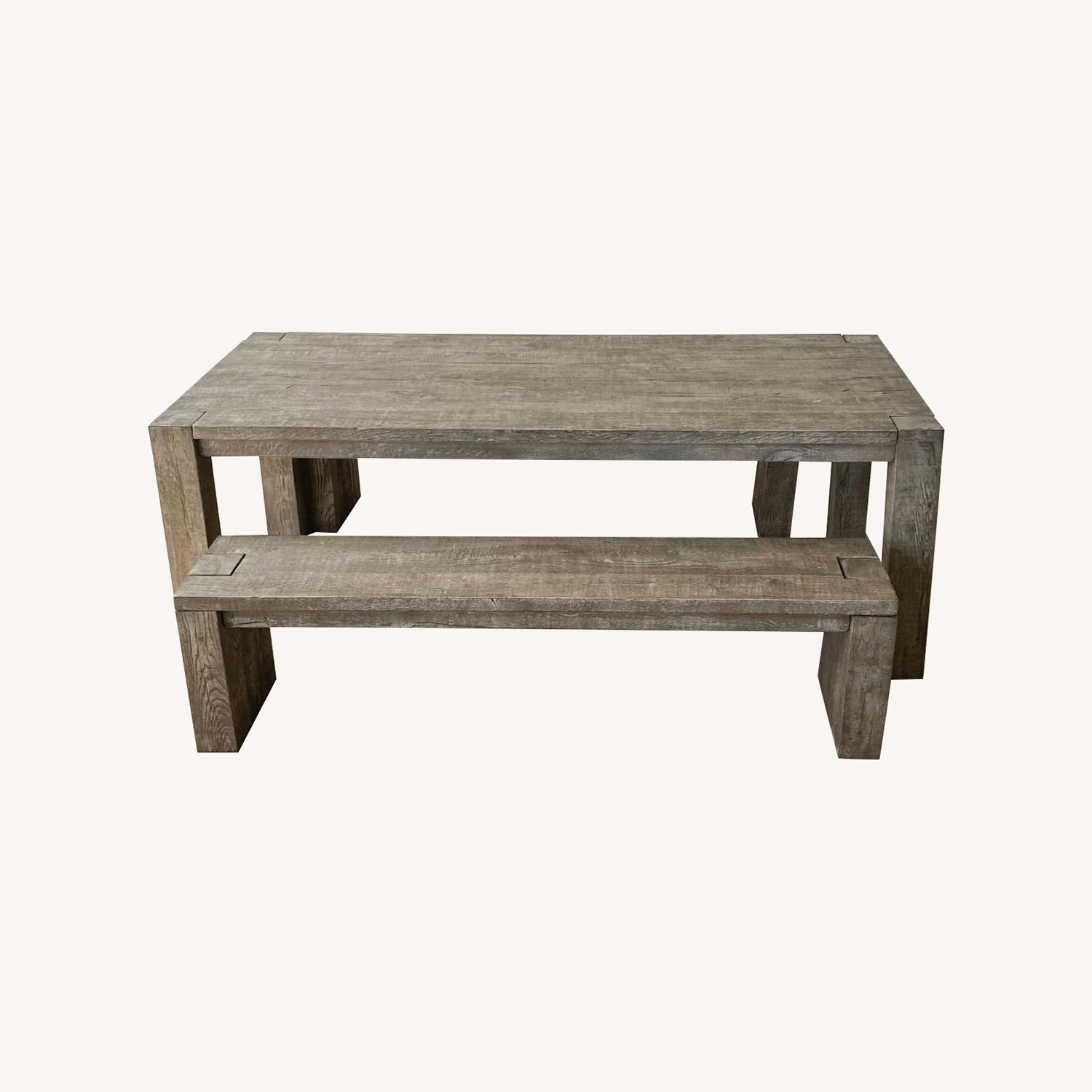 Restoration Hardware Reclaimed Oak Parsons  - image-0