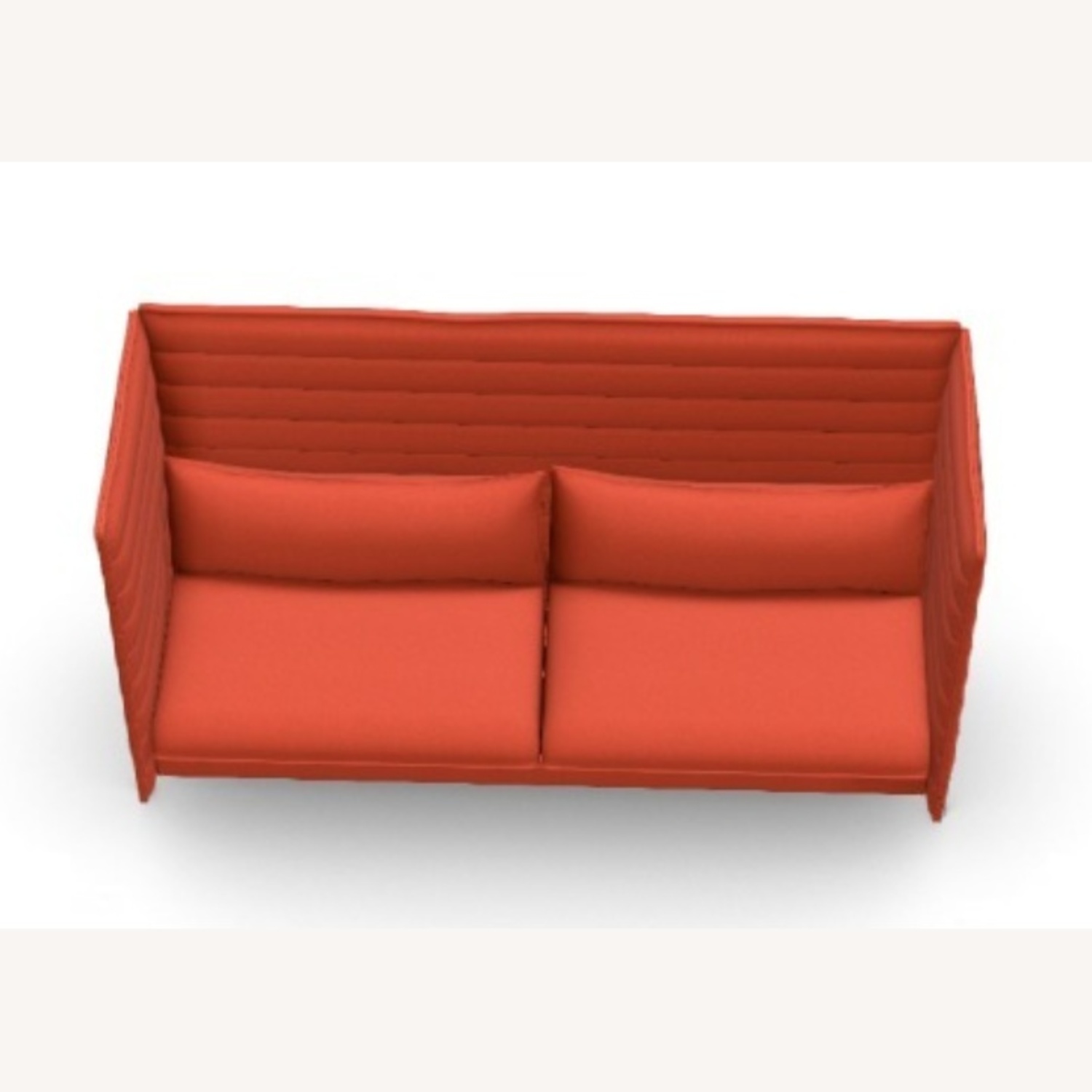 Modern Day Red Privacy Sofa - image-7