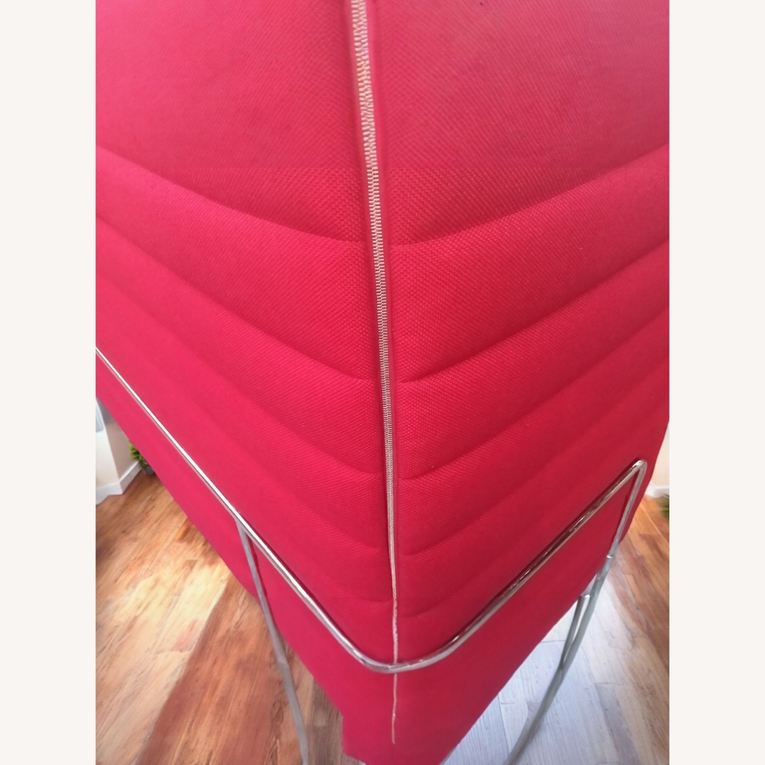 Modern Day Red Privacy Sofa - image-8