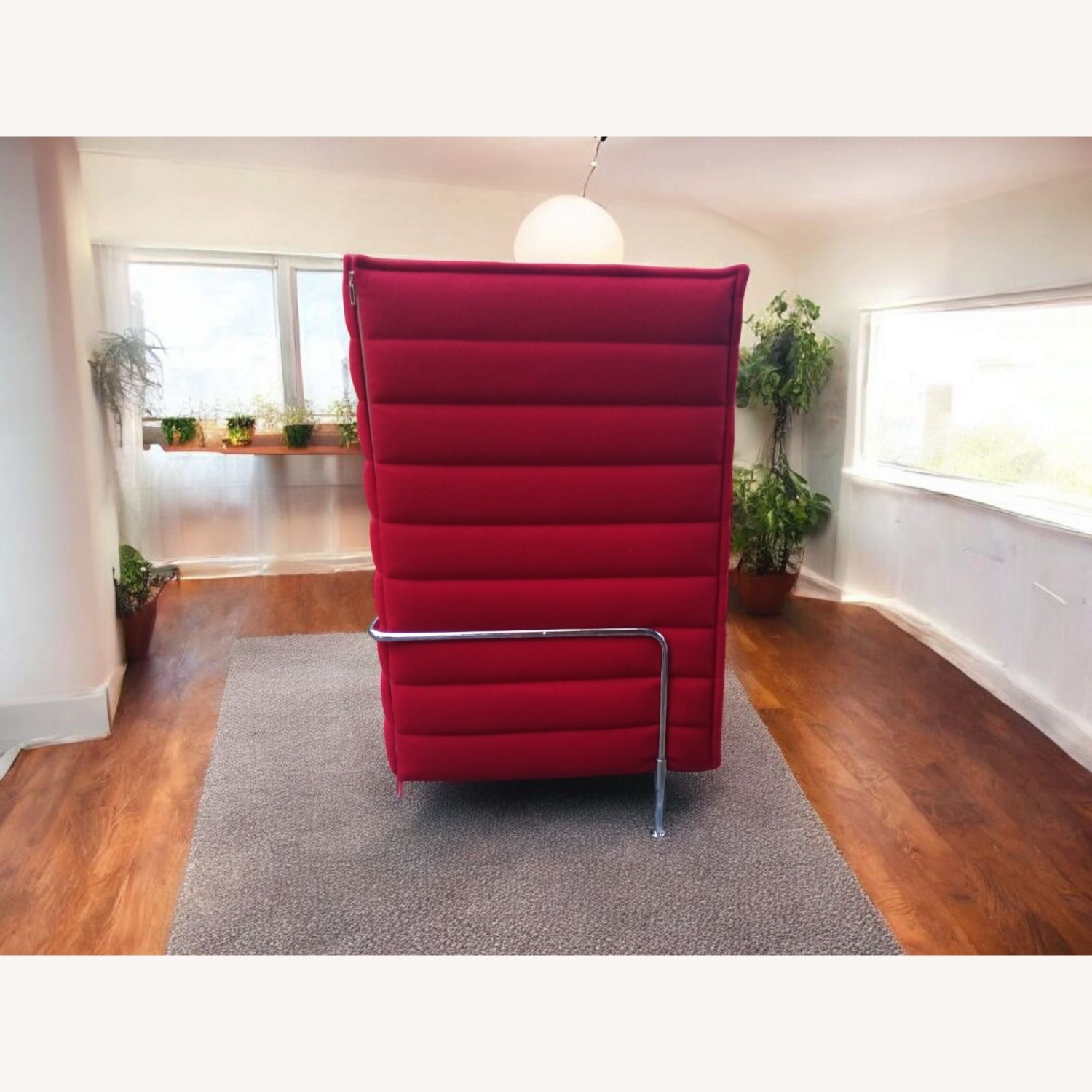 Modern Day Red Privacy Sofa - image-6