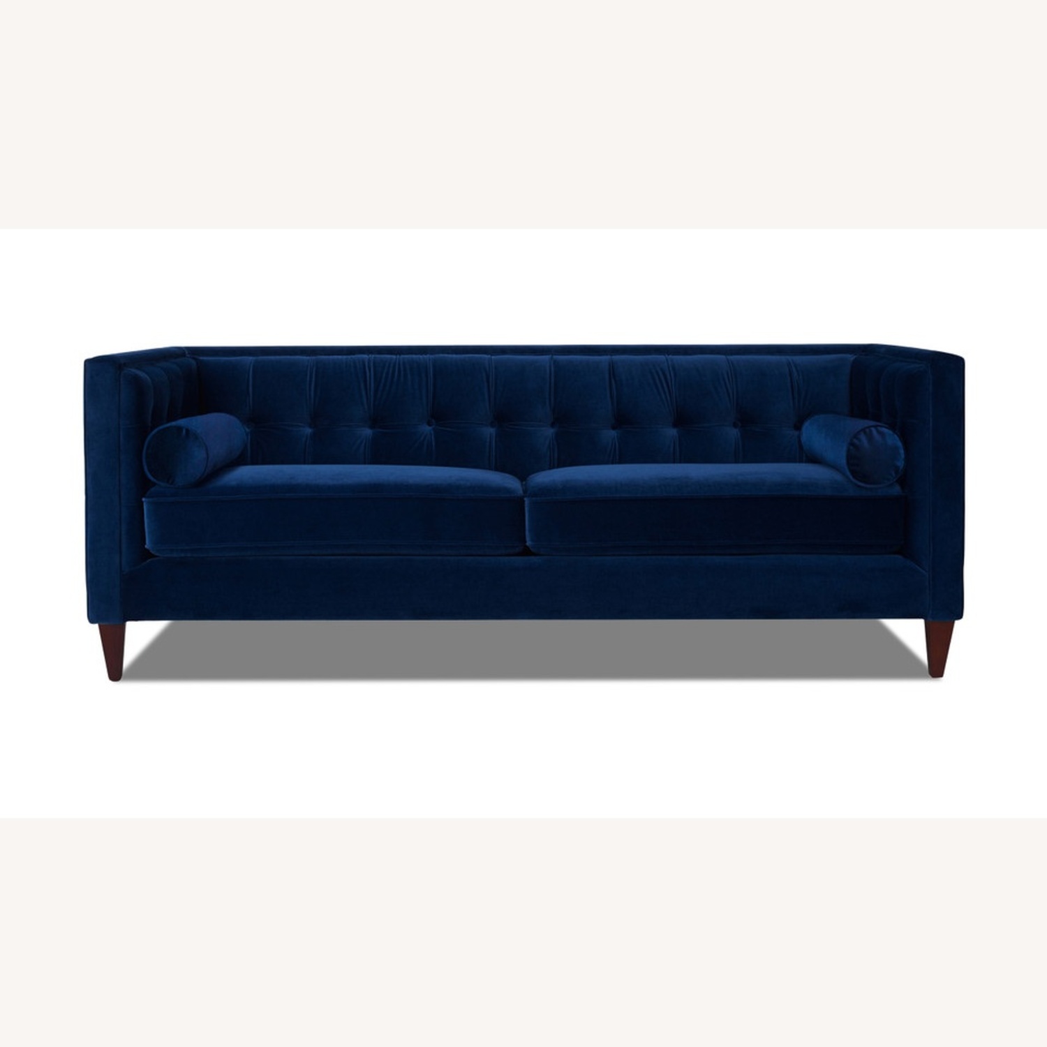 Jack 84" Modern Tuxedo Tufted Sofa, Navy Blue - image-8