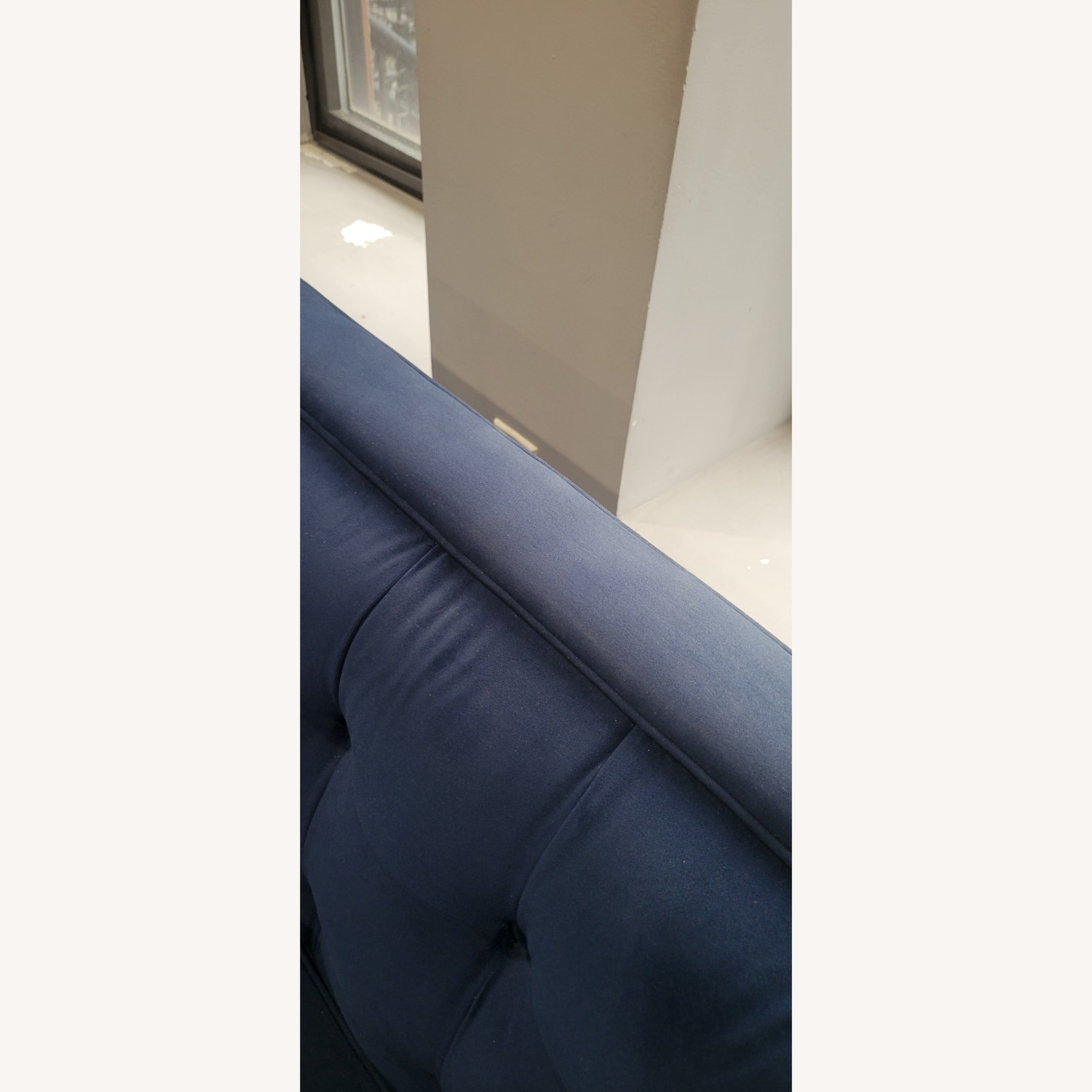 Jack 84" Modern Tuxedo Tufted Sofa, Navy Blue - image-5