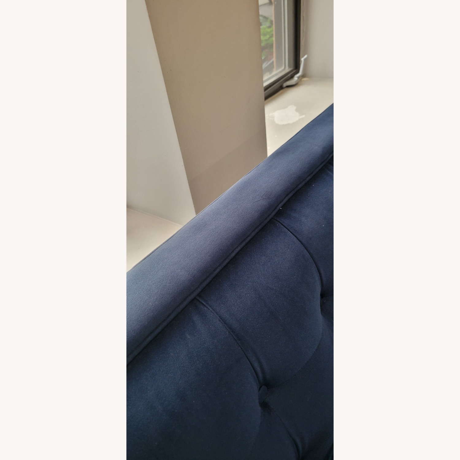 Jack 84" Modern Tuxedo Tufted Sofa, Navy Blue - image-4