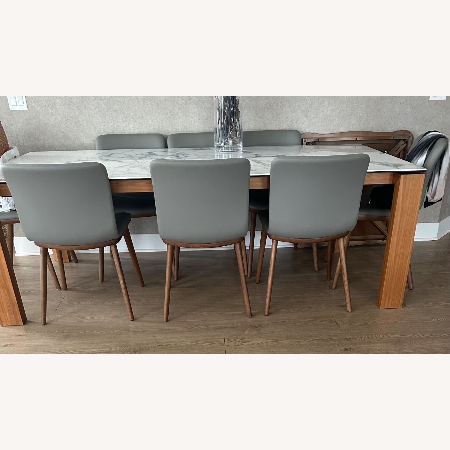 Bloomingdale’s Italian Marble Dining Set - image-1