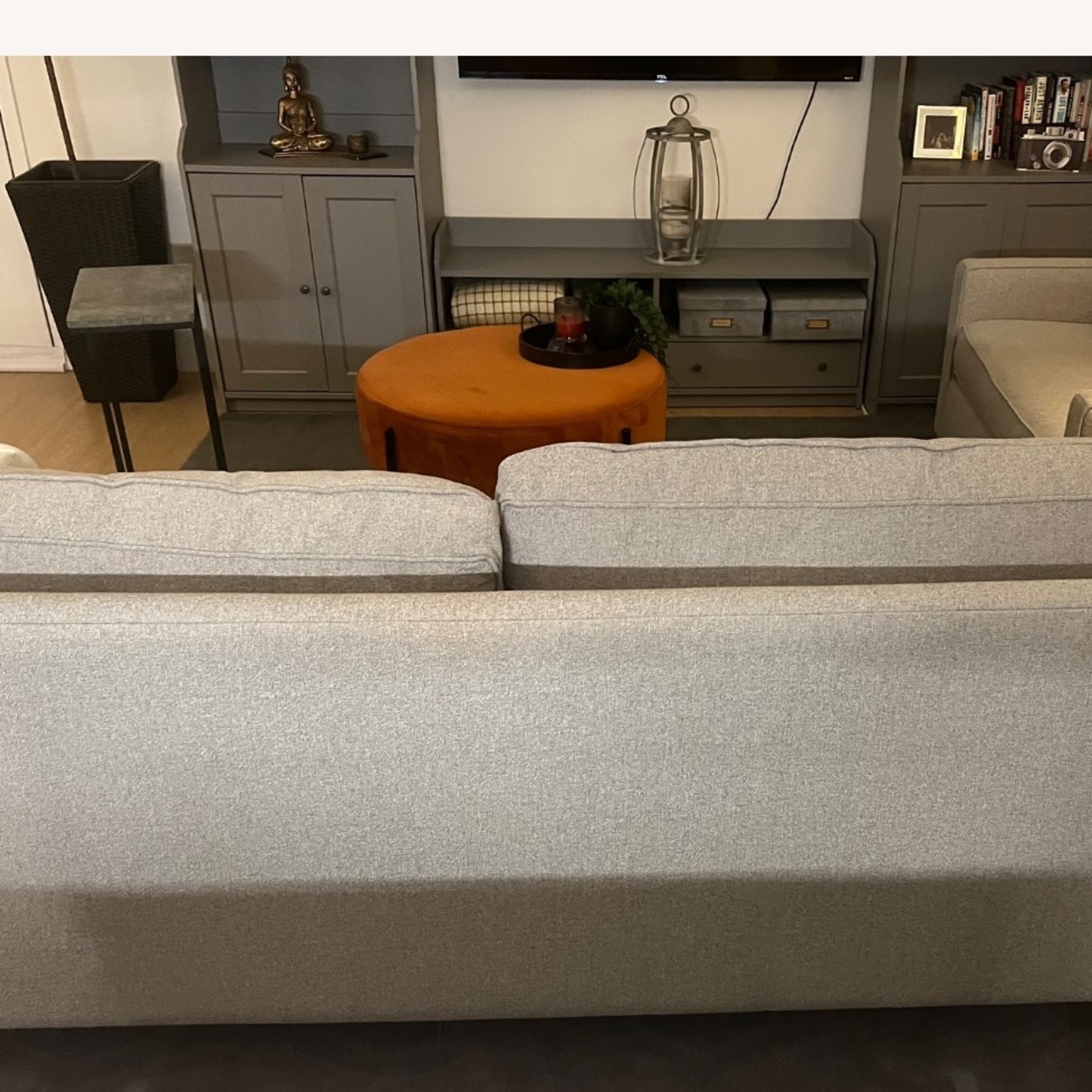 West Elm Grey Paidge Sofa - image-8