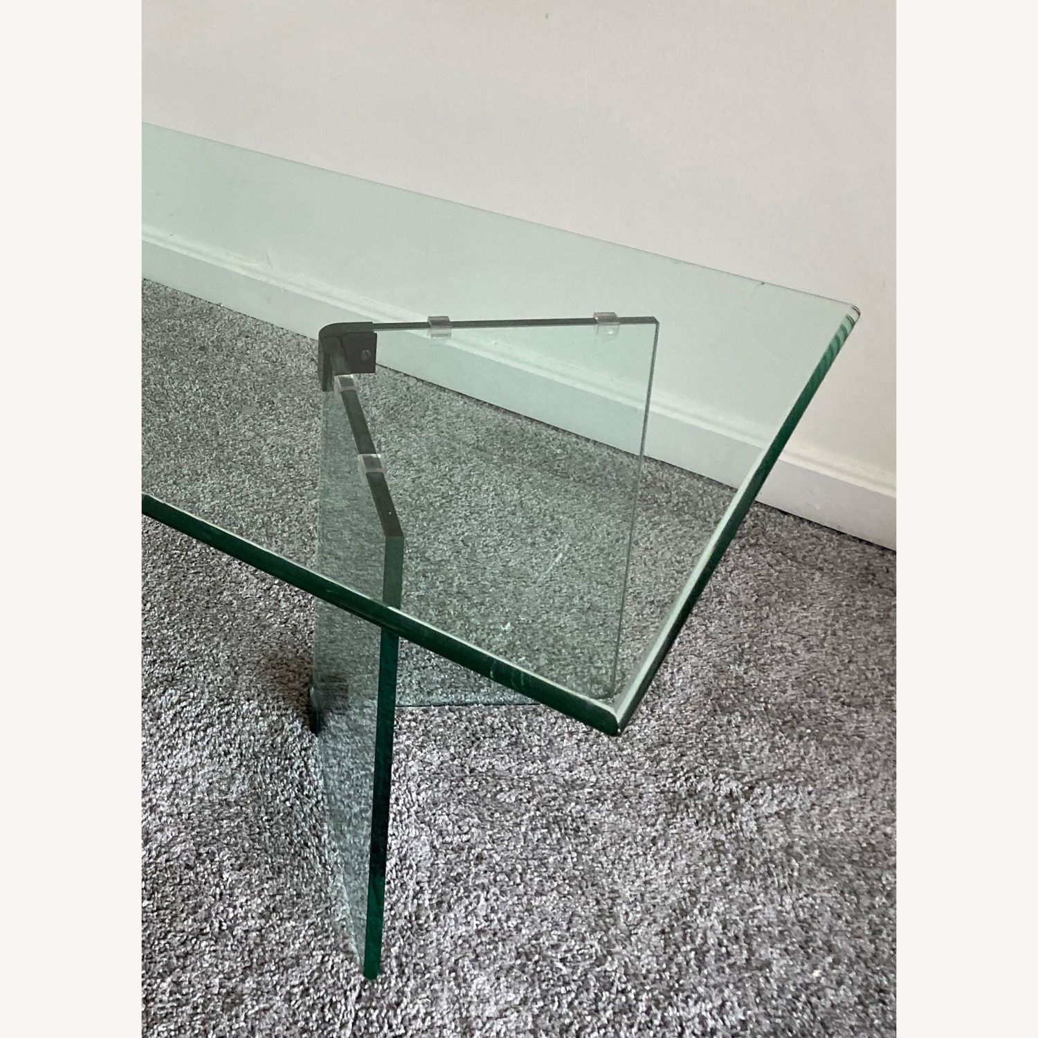 Glass Bevel Top Coffee Table - image-1