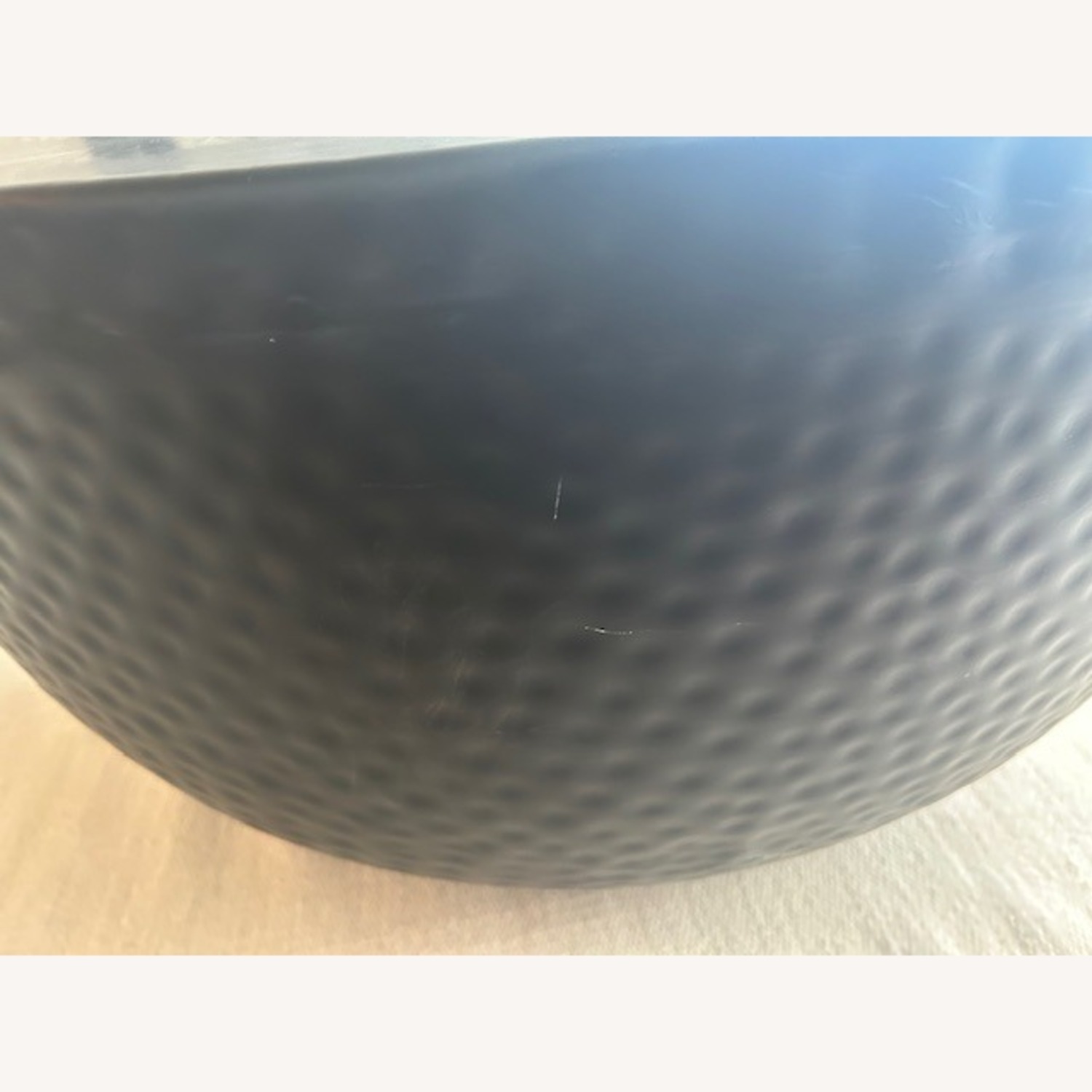 Crate & Barrel Fernando Metal Drum 32.5" Round Coffee Table - image-6