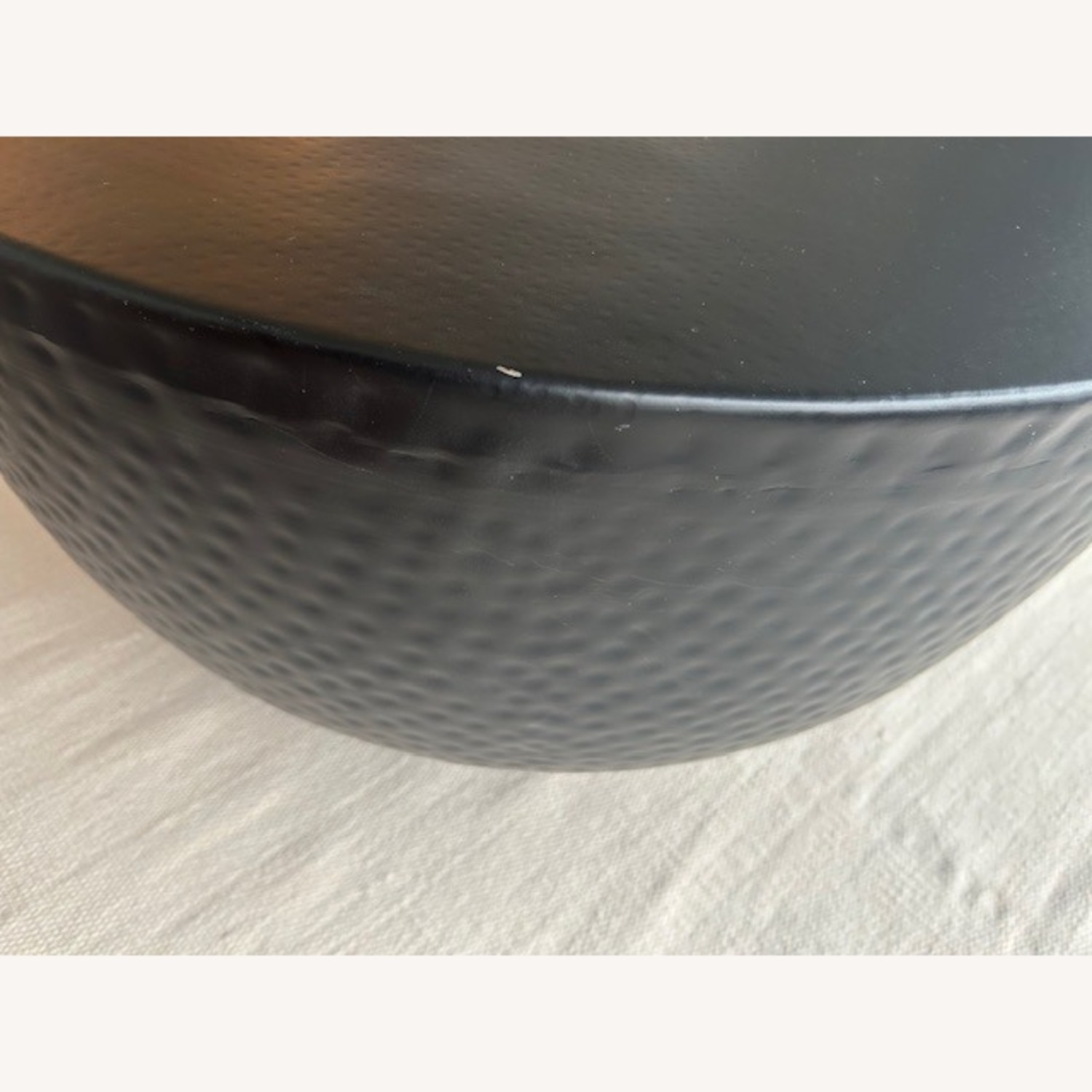 Crate & Barrel Fernando Metal Drum 32.5" Round Coffee Table - image-5