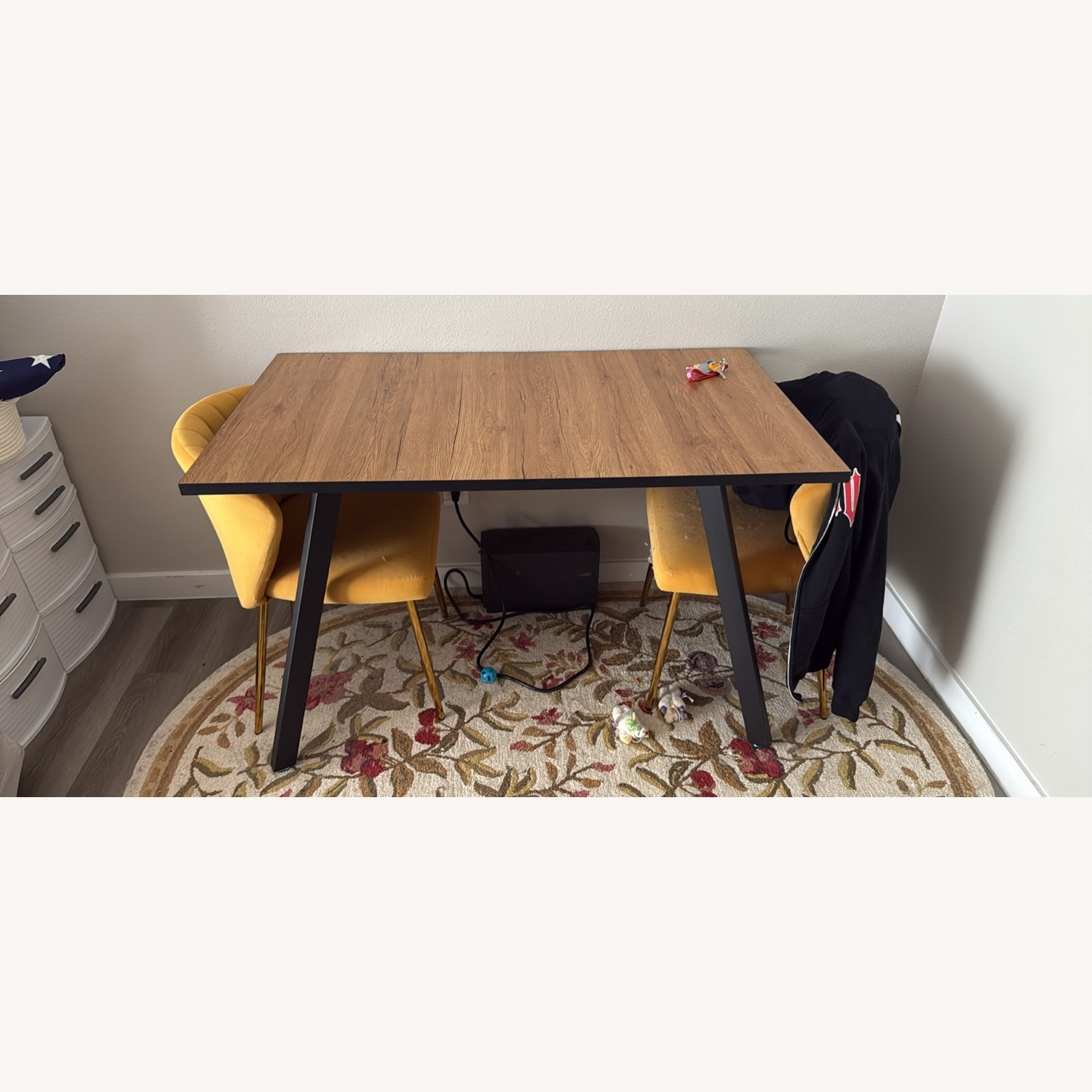 Metal Base Dining Table - image-2