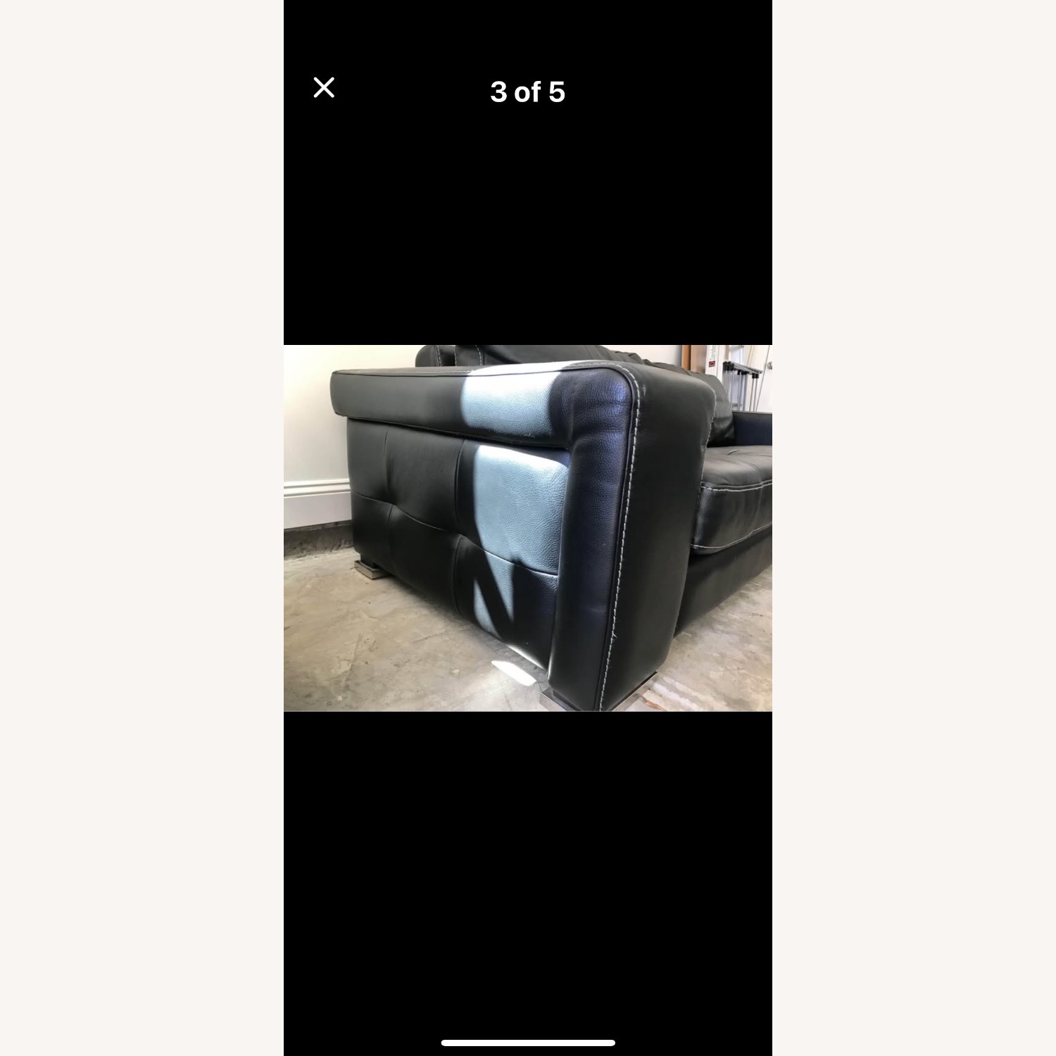 Gamma Arredamenti Leather Sofa - image-3