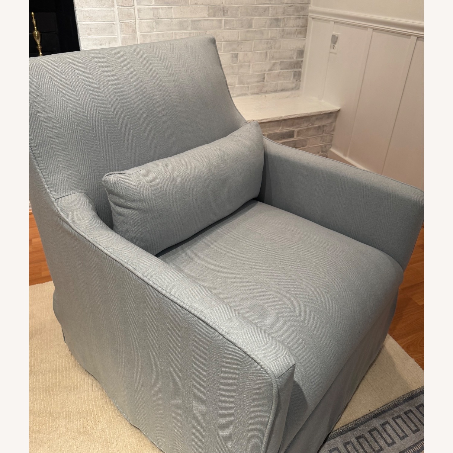 Smith Swivel Accent Chair — Blue - image-7