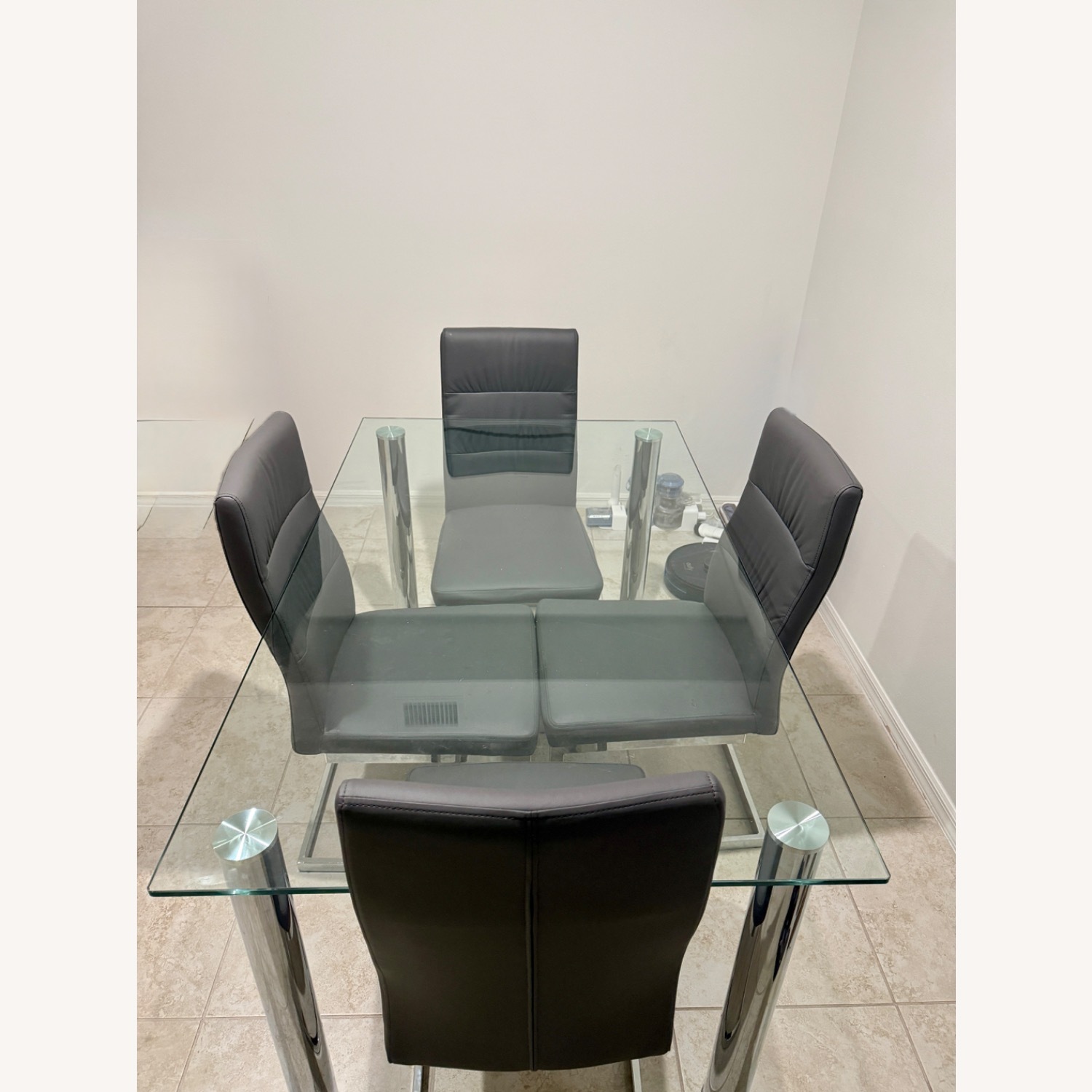 Wayfair Glass Dining Table with Chairs - image-2