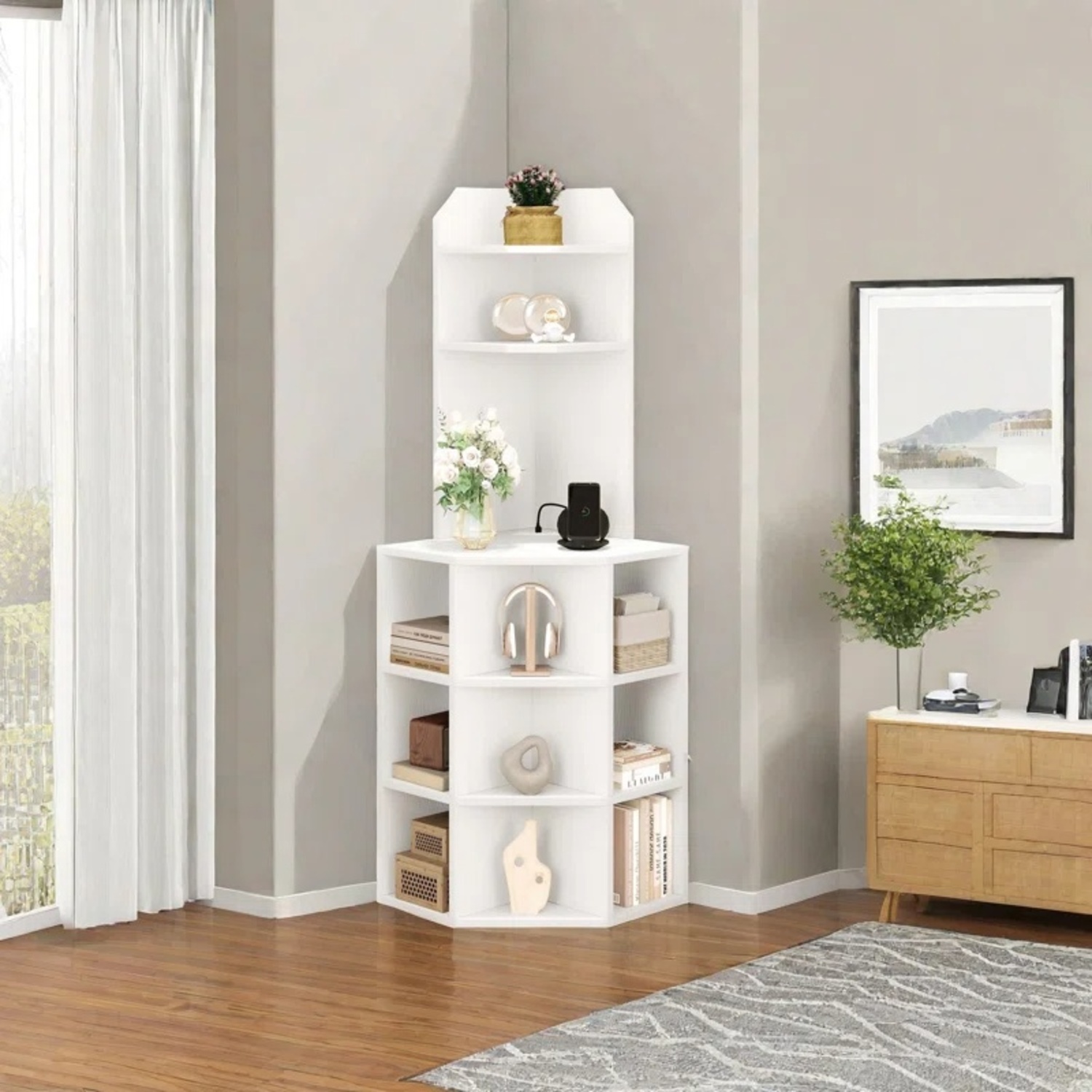Wayfair Corner Bookshelf  - image-4