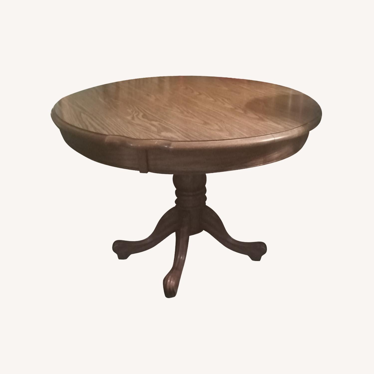 Table Round 2 Leaves 6 Chairs - image-0