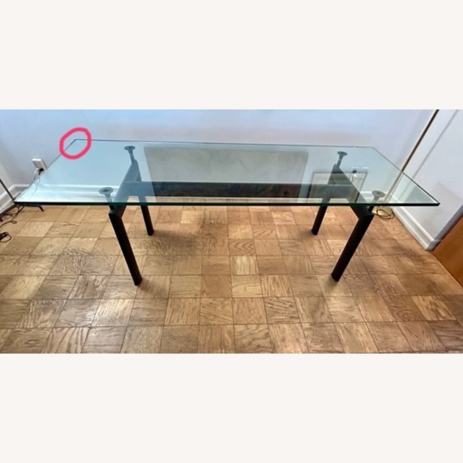 LC6 International Style Glass Dining Table - image-4