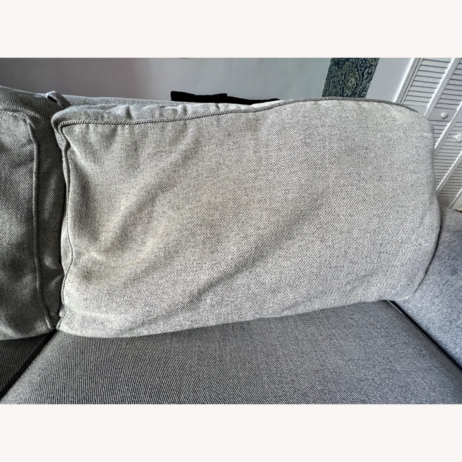 West Elm Gray Henry Sleeper Sectional Storage - image-3