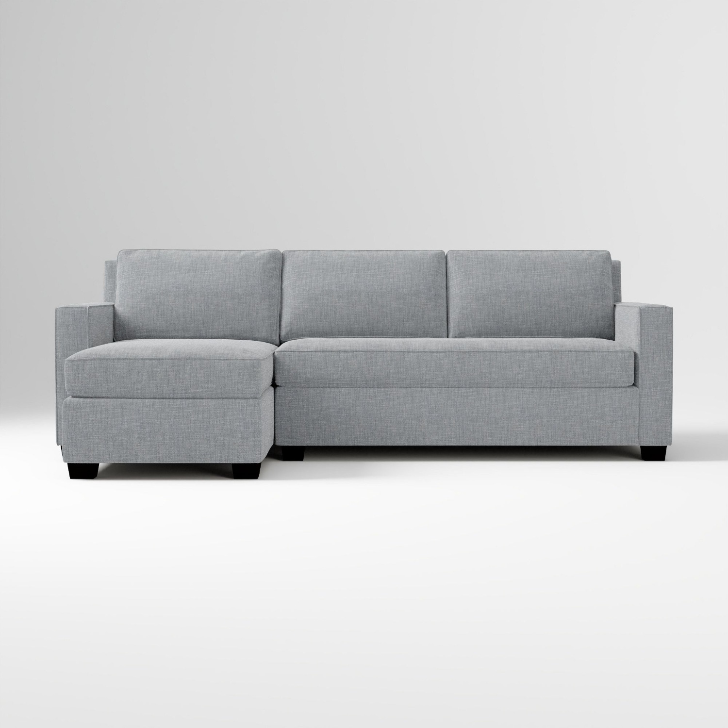 West Elm Gray Henry Sleeper Sectional Storage - image-9