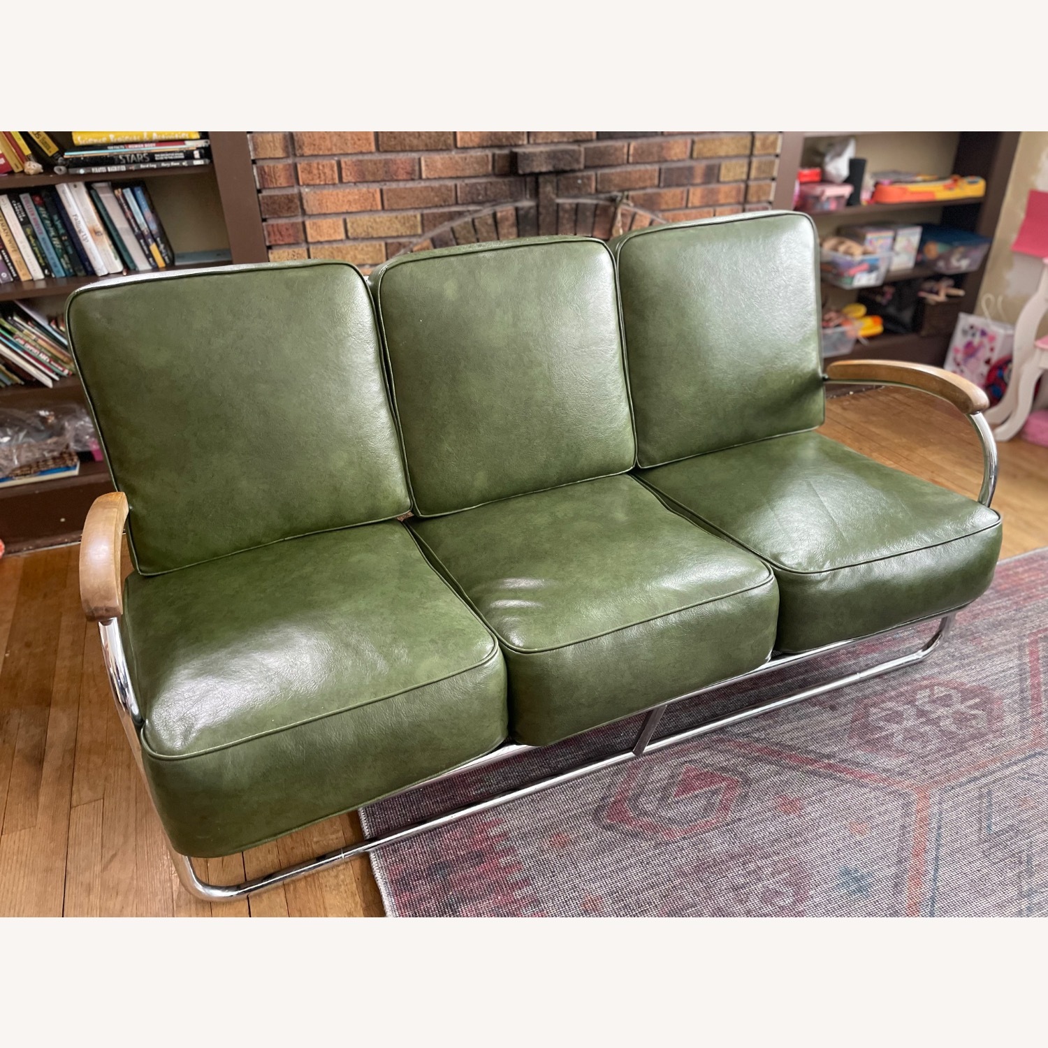 Kem Weber Art Deco Tubular Sofa - image-7