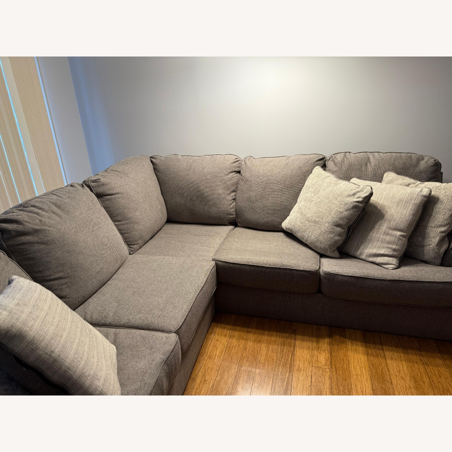 L Shape Gray Sofa - image-2