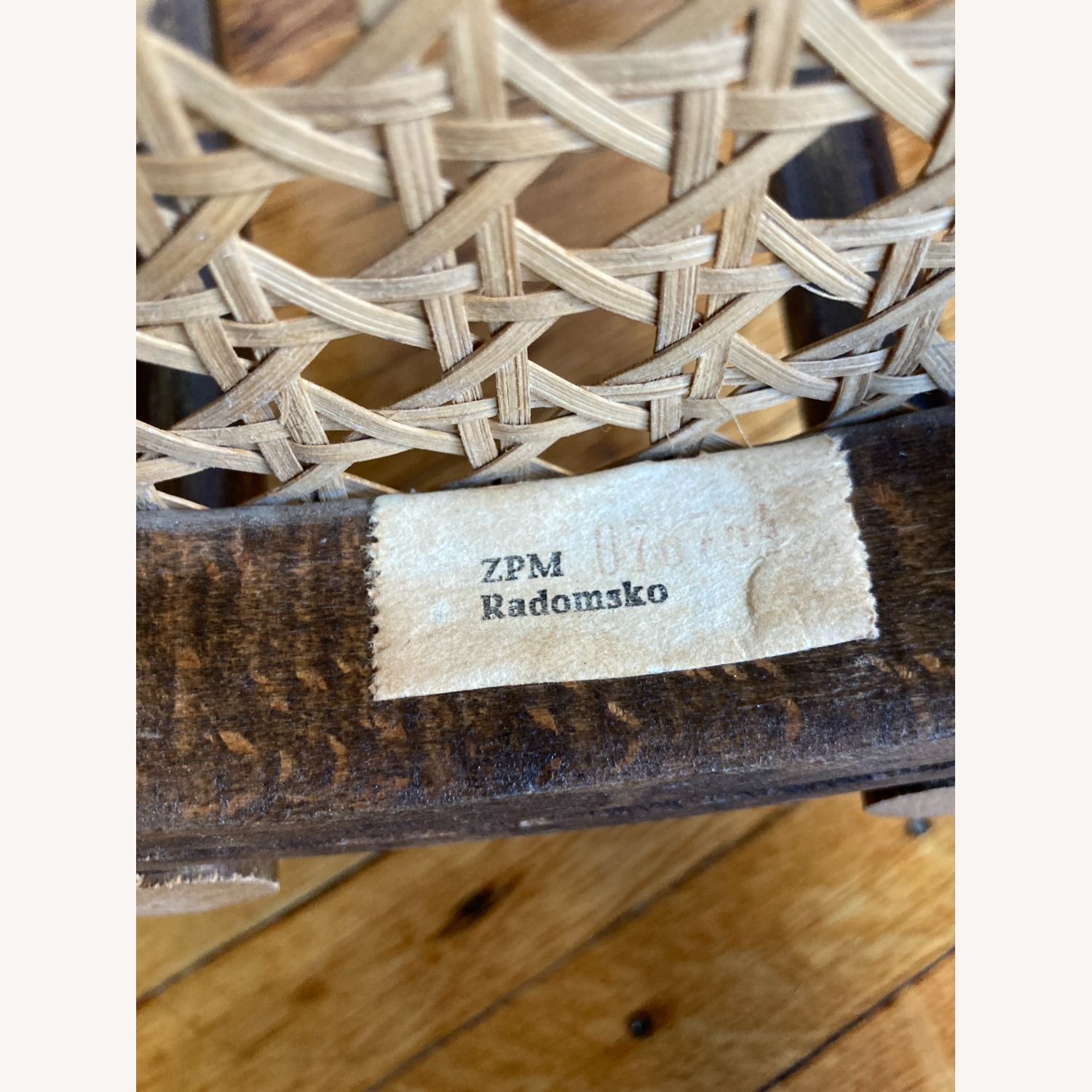 Pair of Early 20th Century Caned Bentwood Chairs - image-3