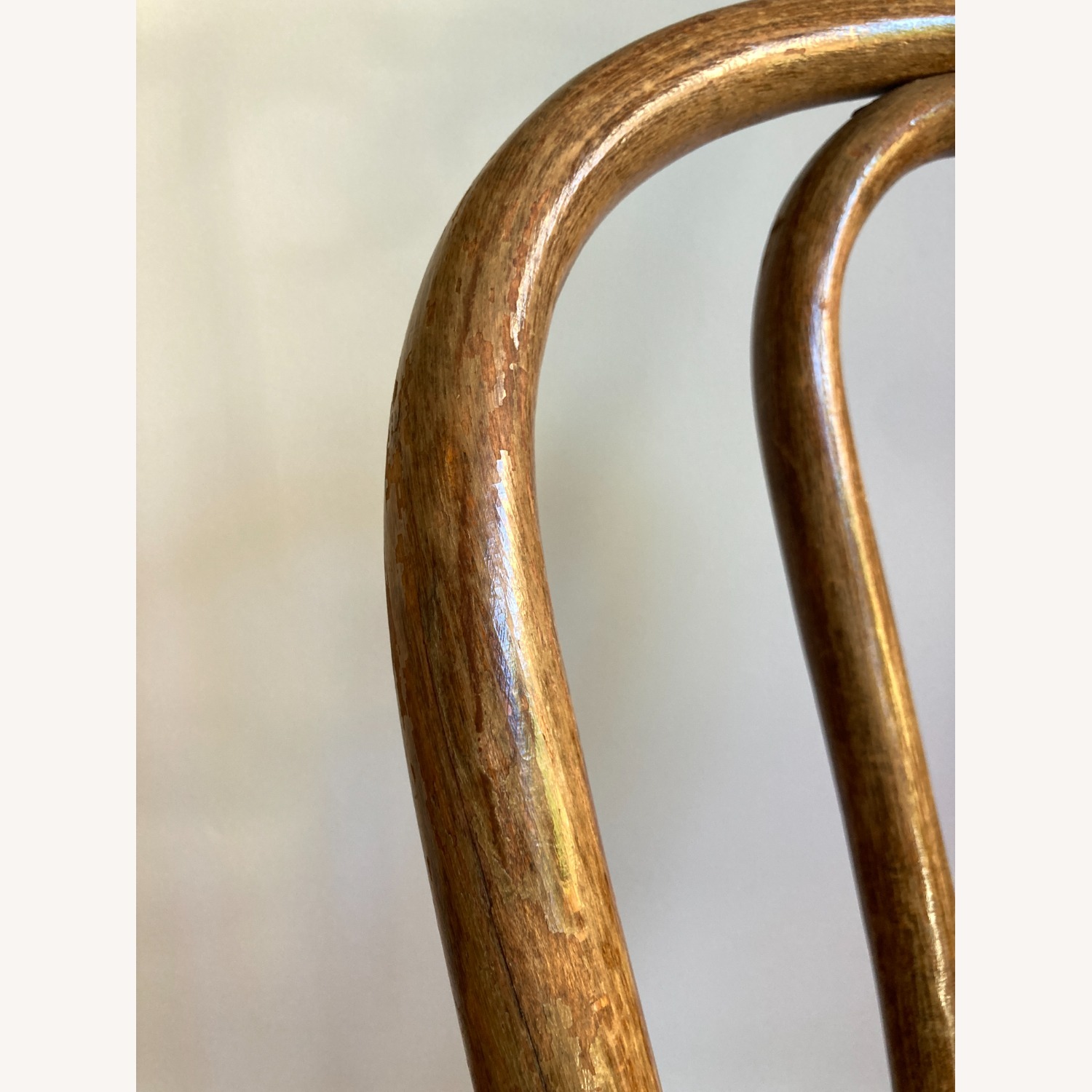 Pair of Early 20th Century Caned Bentwood Chairs - image-5