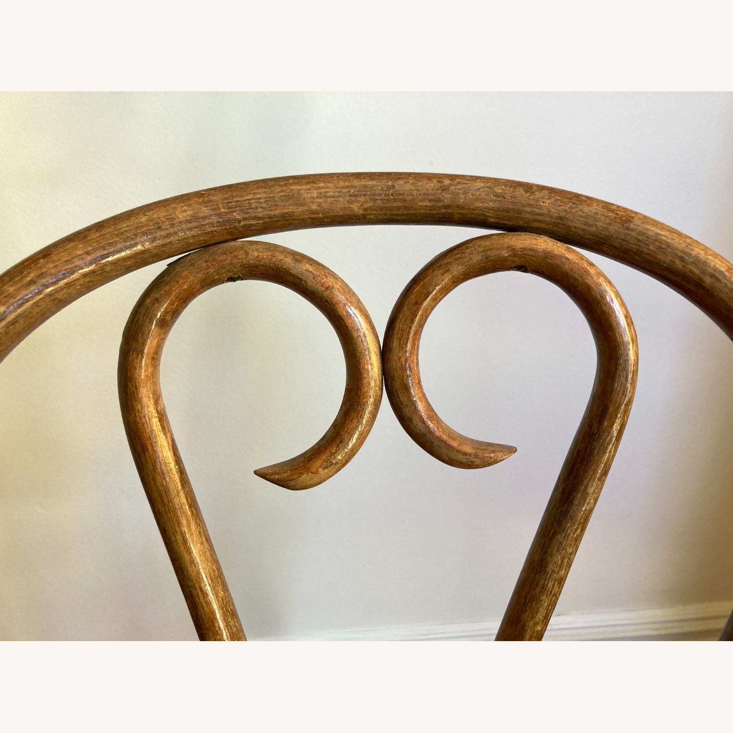 Pair of Early 20th Century Caned Bentwood Chairs - image-8