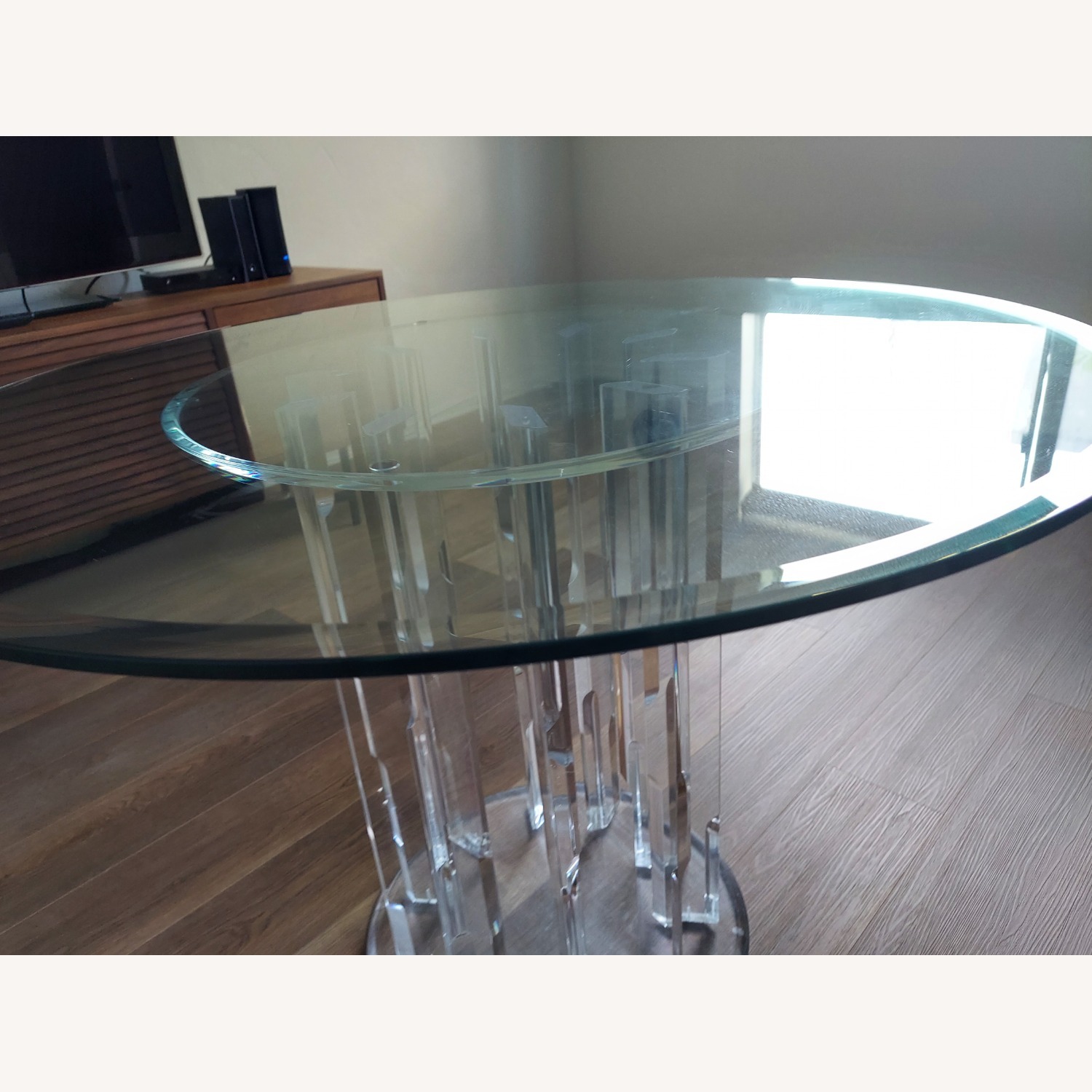Glass Dining Table - AptDeco