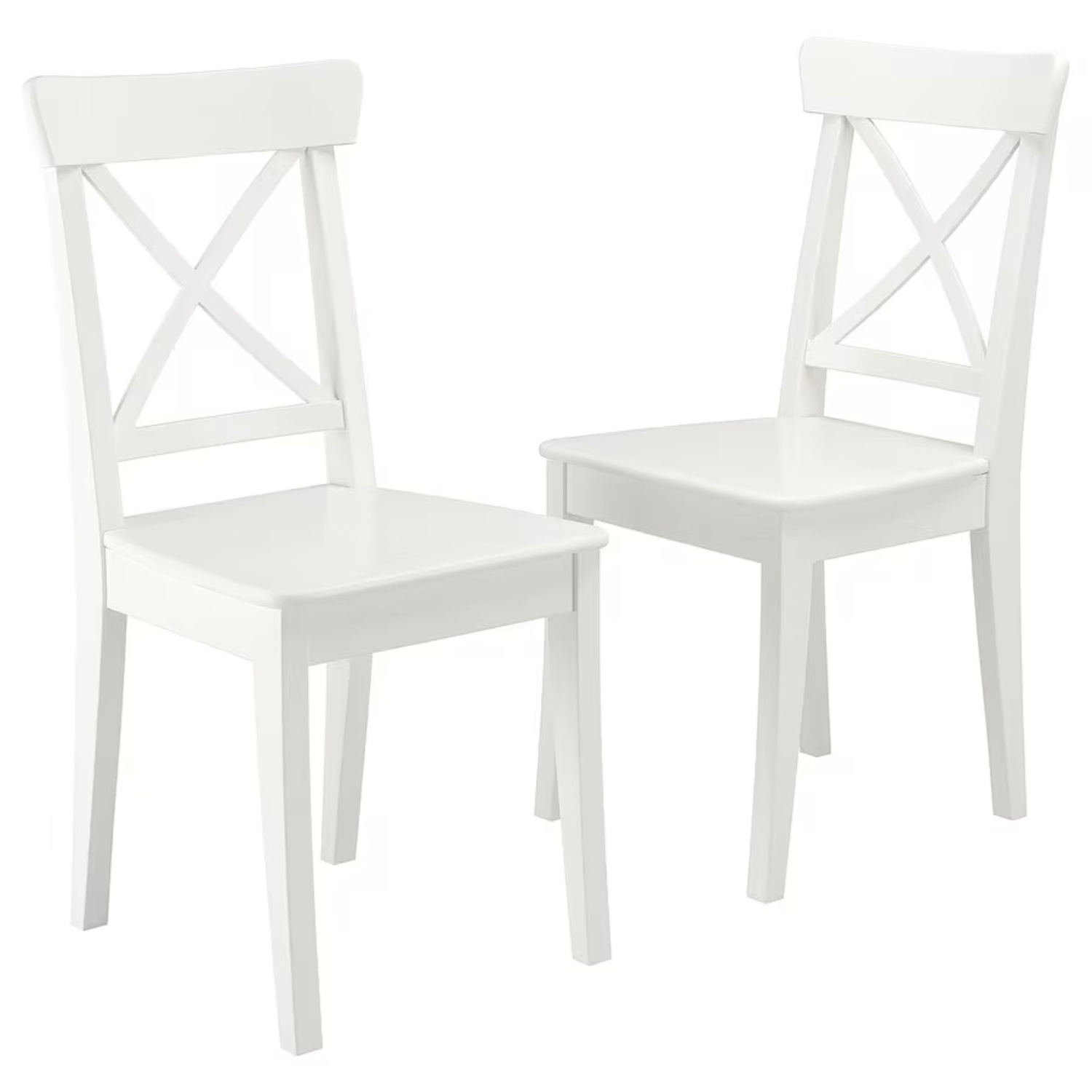 IKEA INGOLF White Dining Chairs - image-4