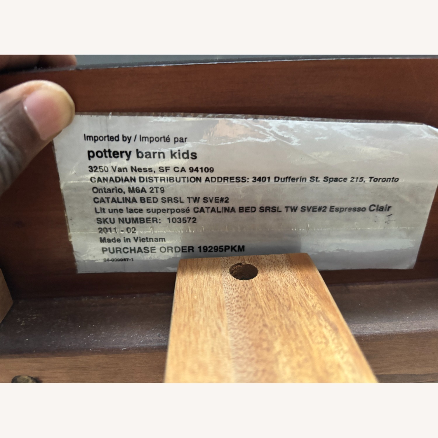 Pottery Barn Kids Twin Catalina Bed Espresso Clair - image-3