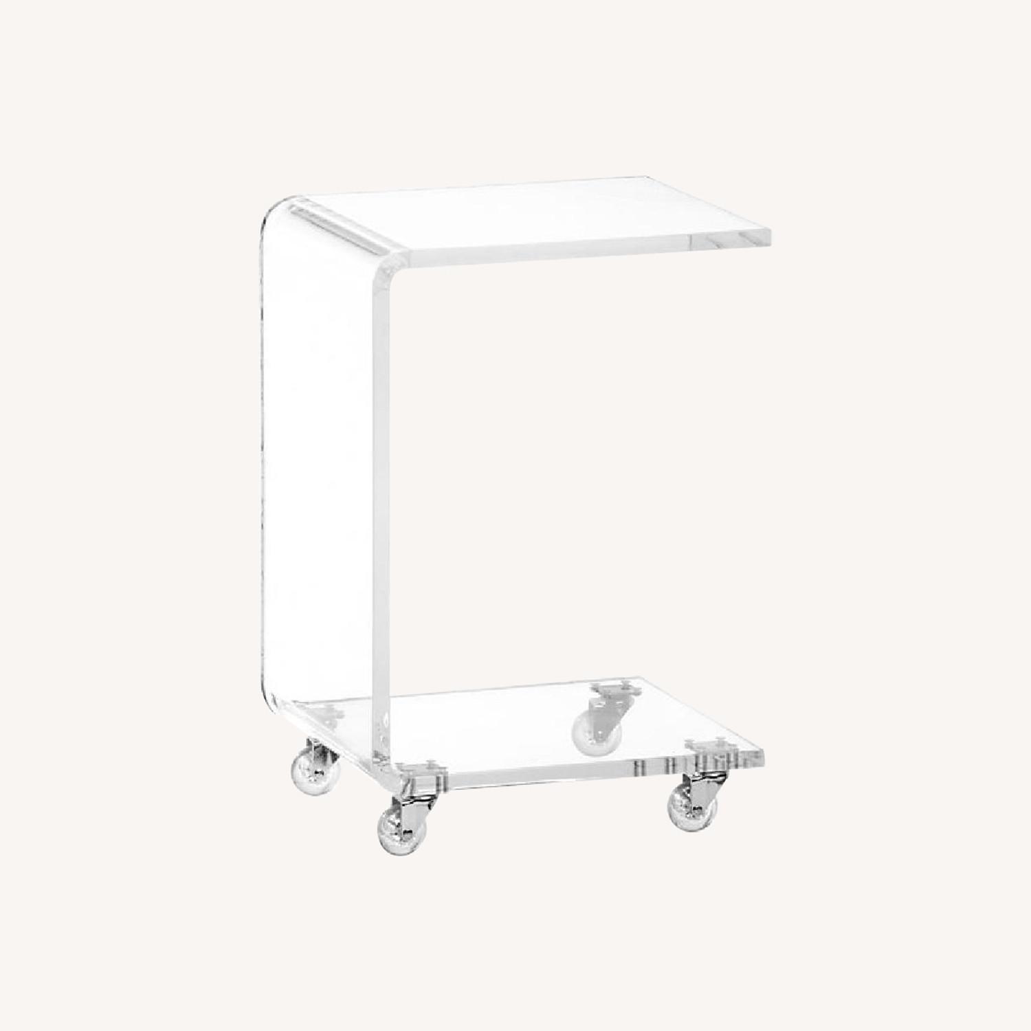 CB2 Clear Peekaboo Acrylic C Table - image-0