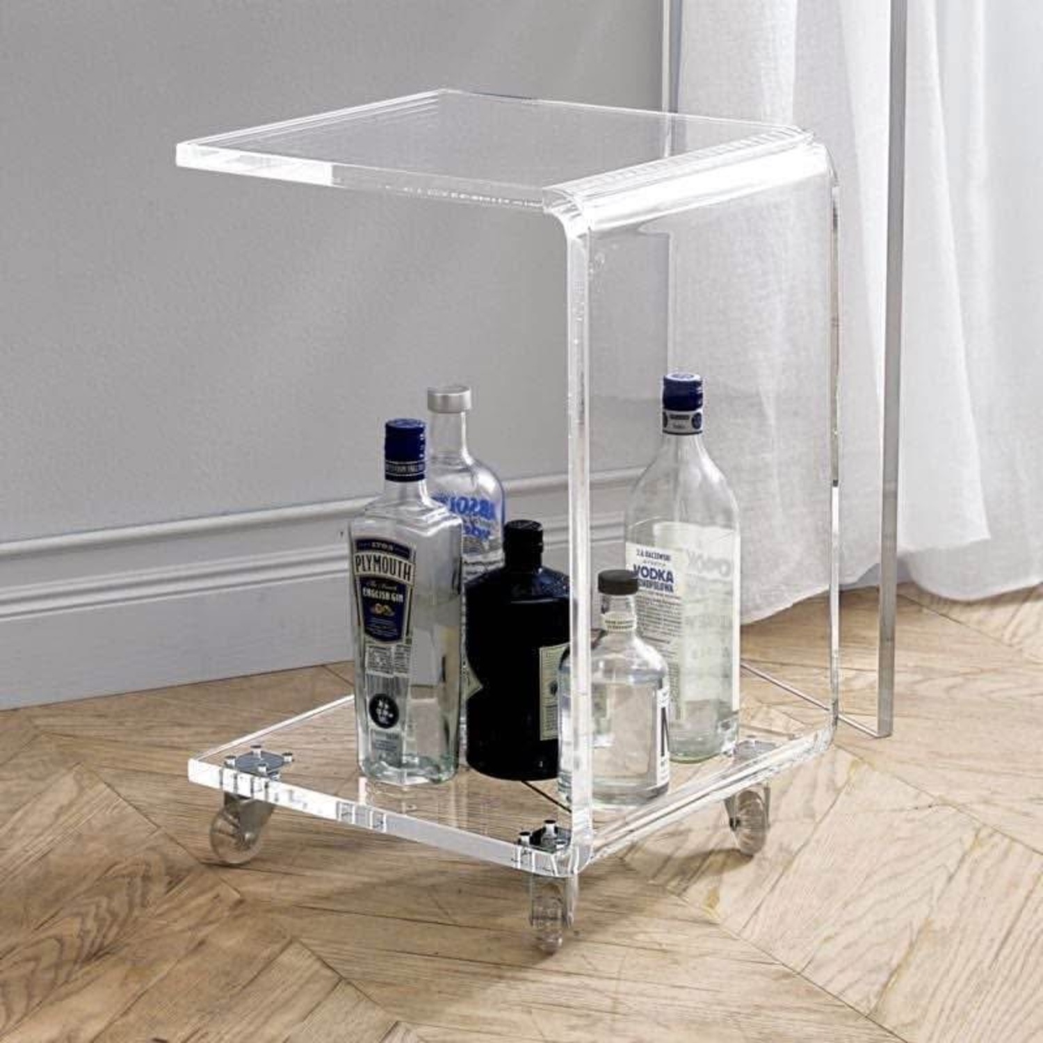 CB2 Clear Peekaboo Acrylic C Table - image-2