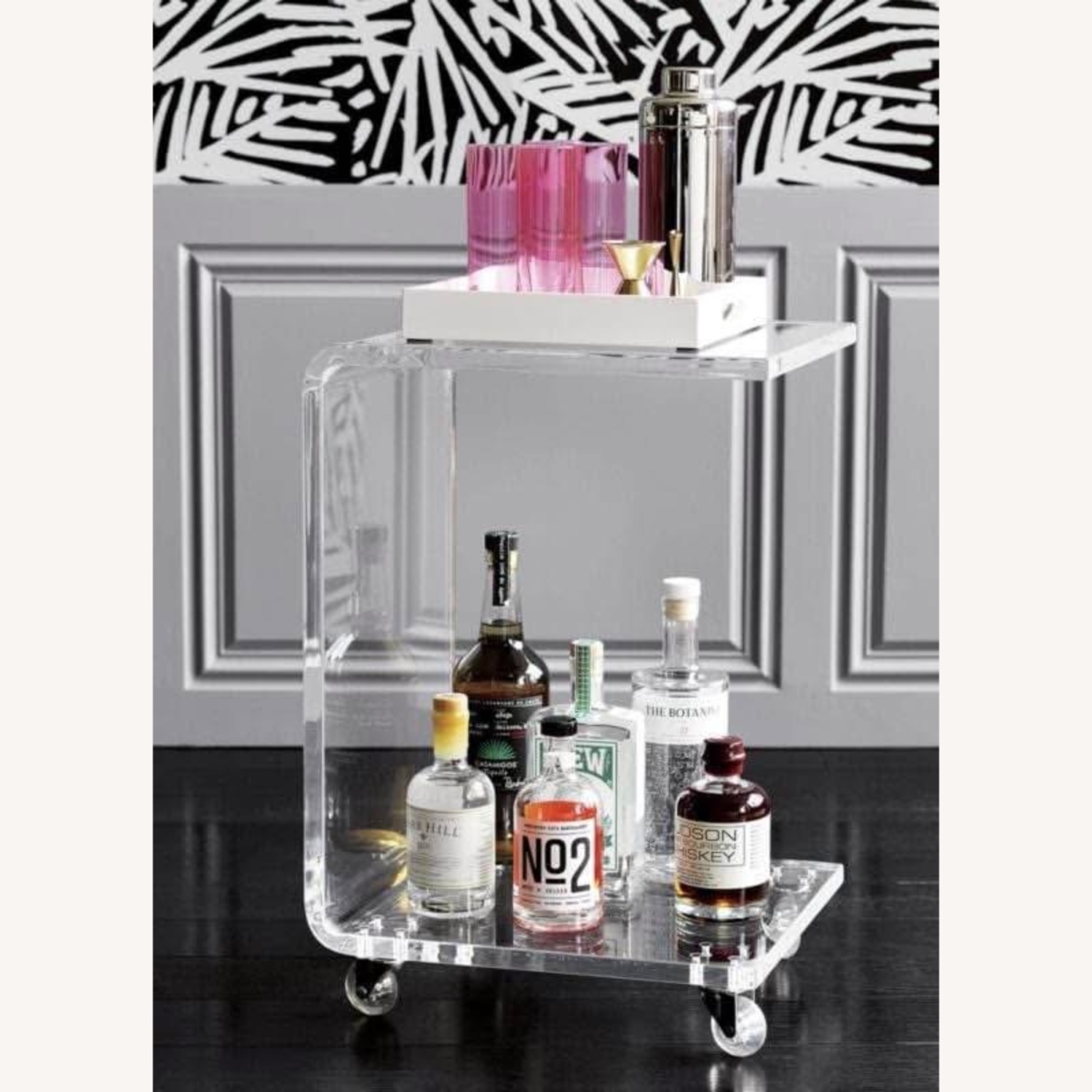 CB2 Clear Peekaboo Acrylic C Table - image-3