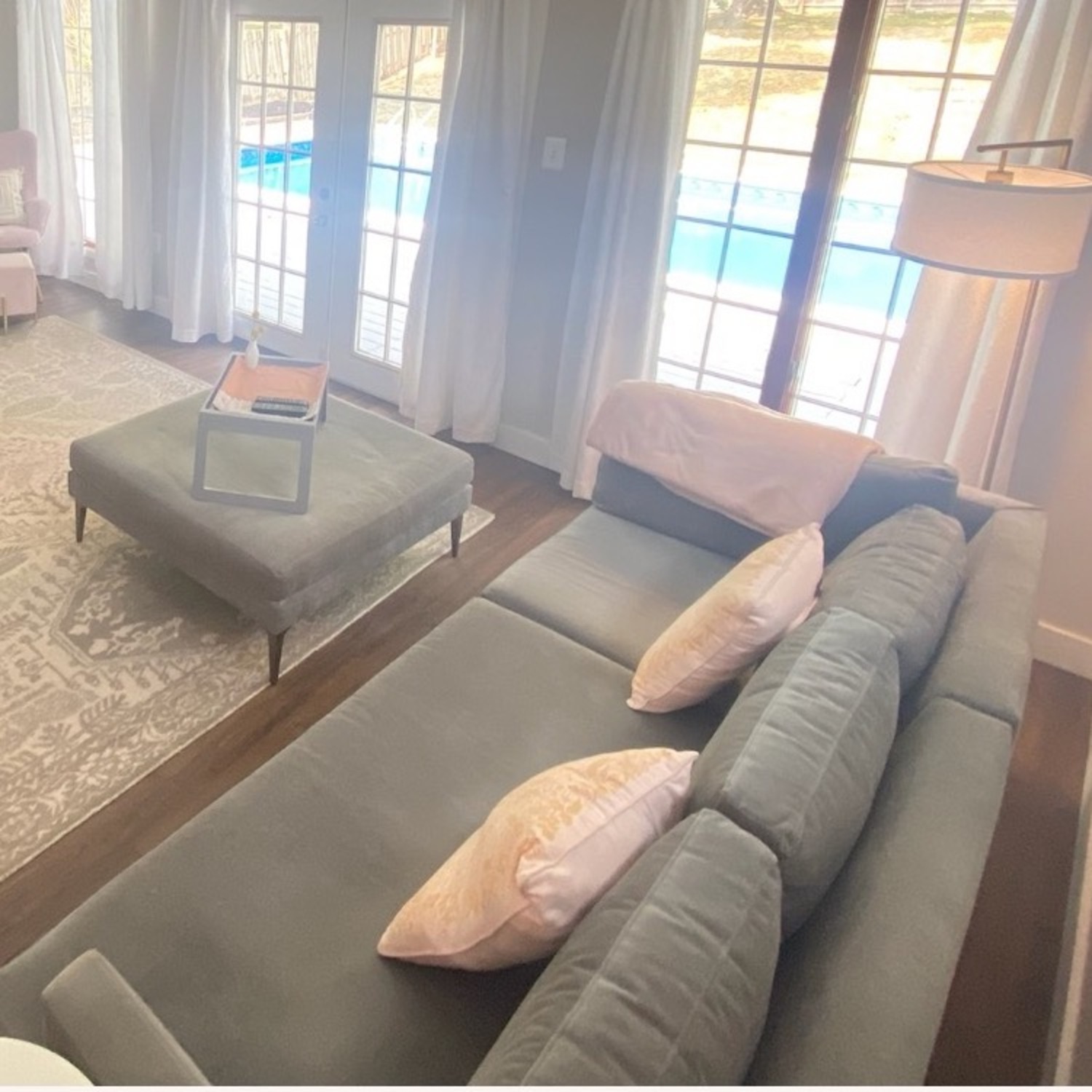 West Elm Andes 3 piece Ottoman Sectional - image-1