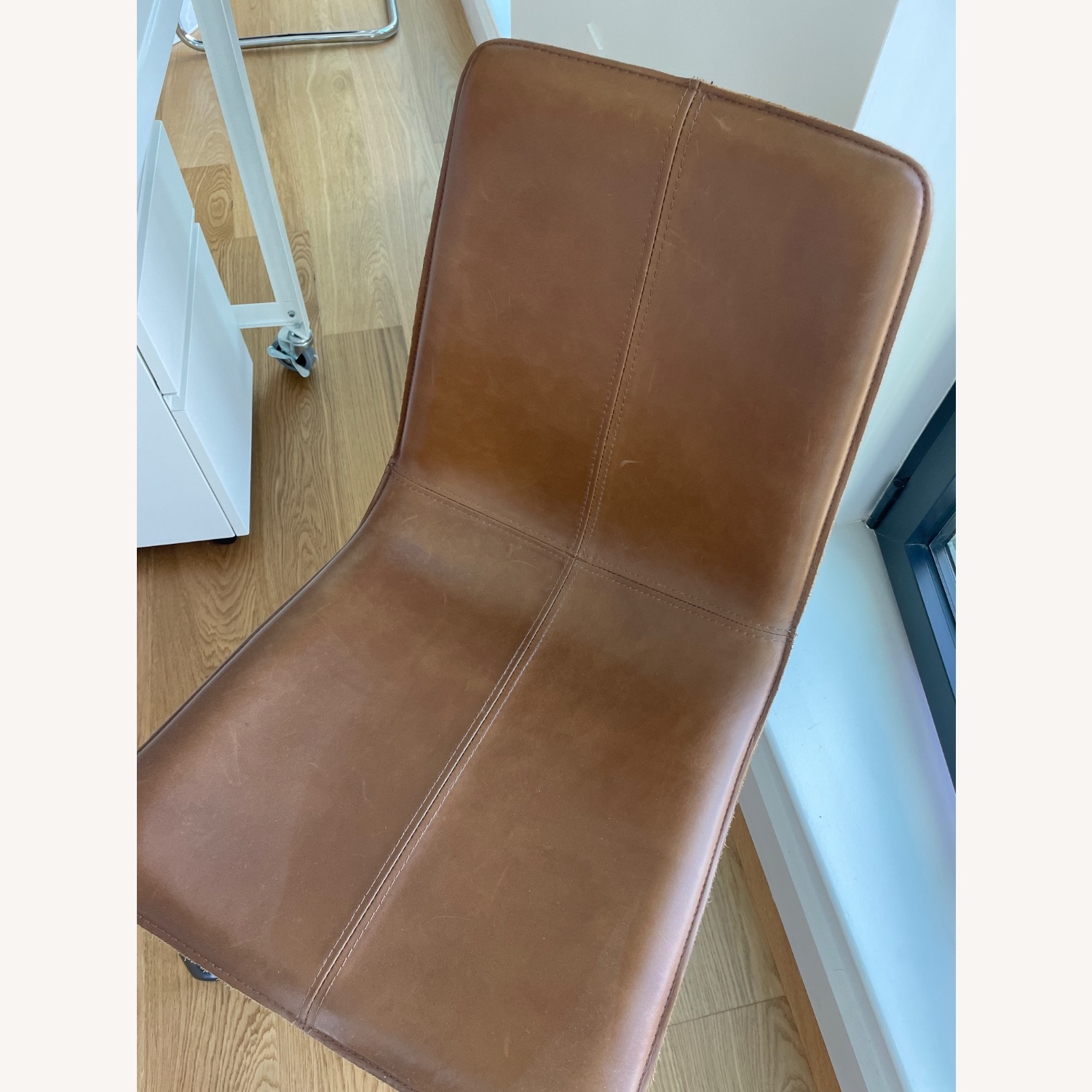 West Elm Slope Dining Chair in Leather - image-2