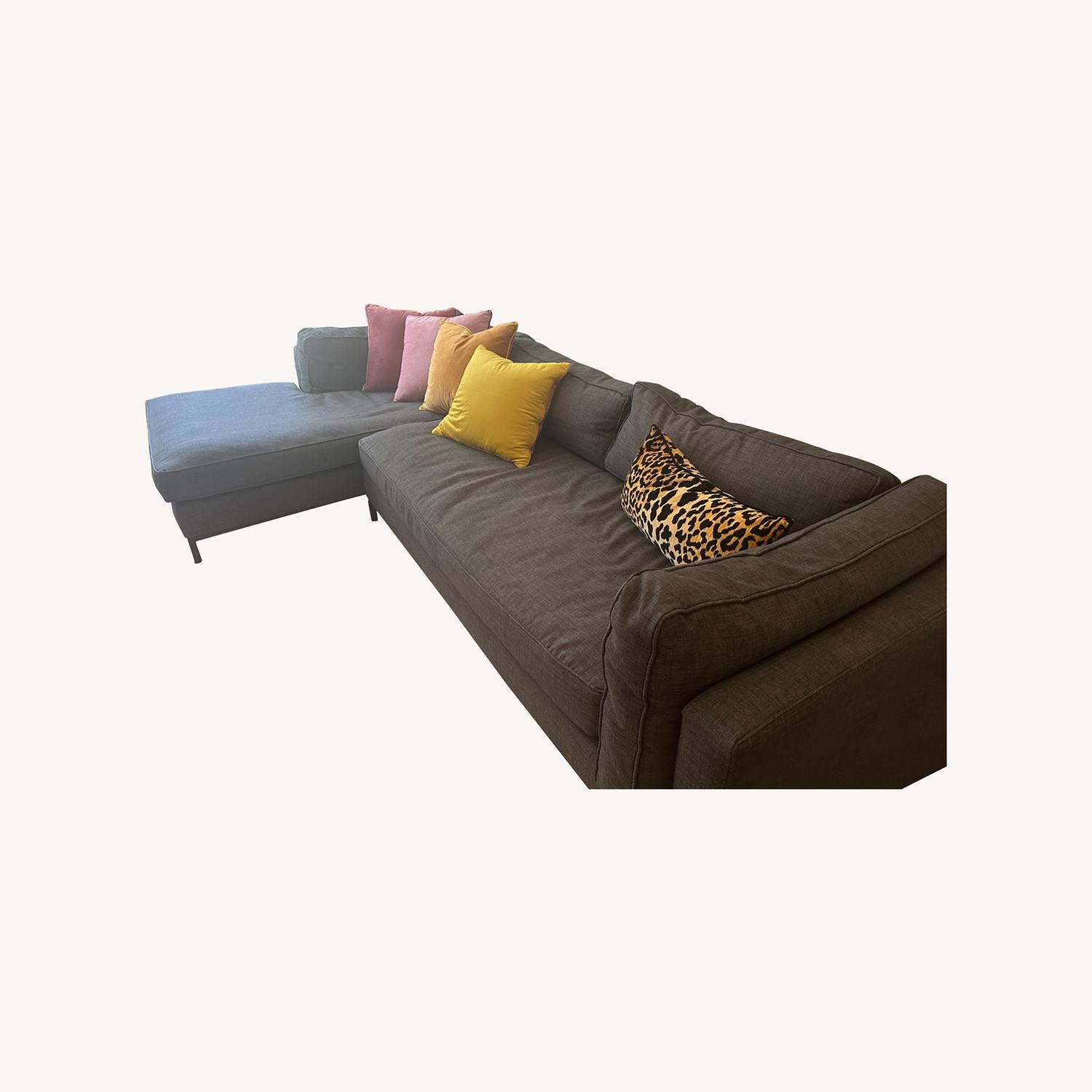 Lulu & Georgia Modern Gray Sectional Sofa - image-0