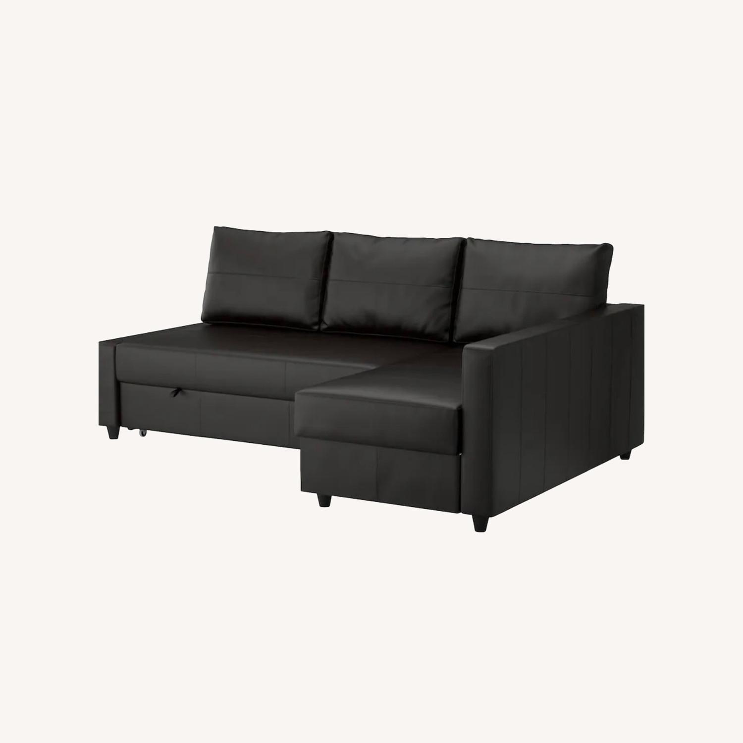 IKEA FRIHETEN Sleeper Couch with Storage - image-0