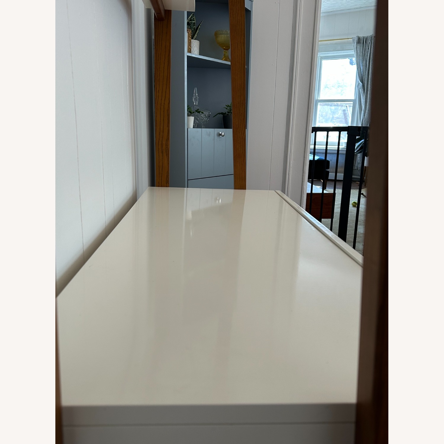 West Elm Modern Wall Desk, Pecan/White - image-5