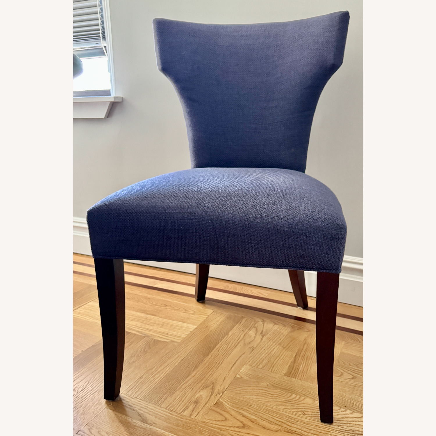 Crate & Barrel Sasha Upholstered Dining Chairs - image-1