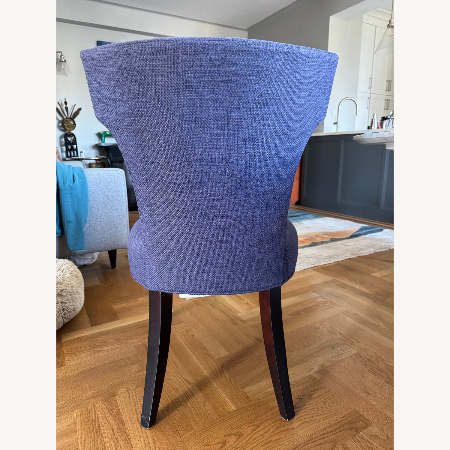 Crate & Barrel Sasha Upholstered Dining Chairs - image-3