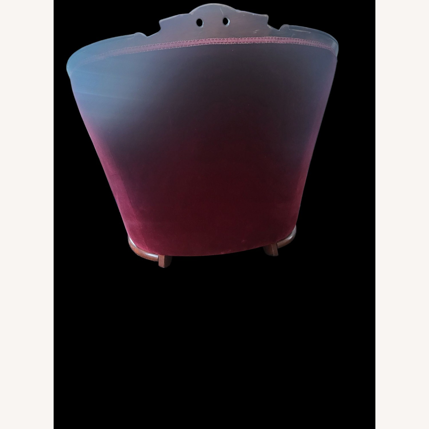 Maroon Vintage Victorian Chair - image-4