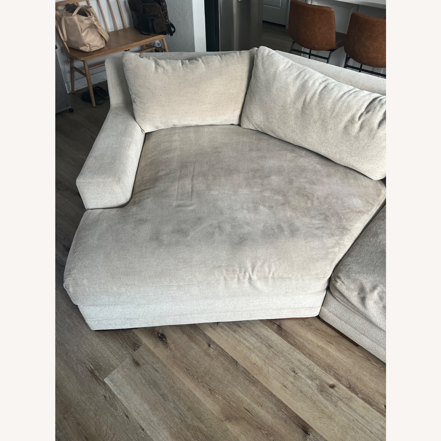  Living Spaces 4 Piece Sectional with Cuddler Seat - image-9