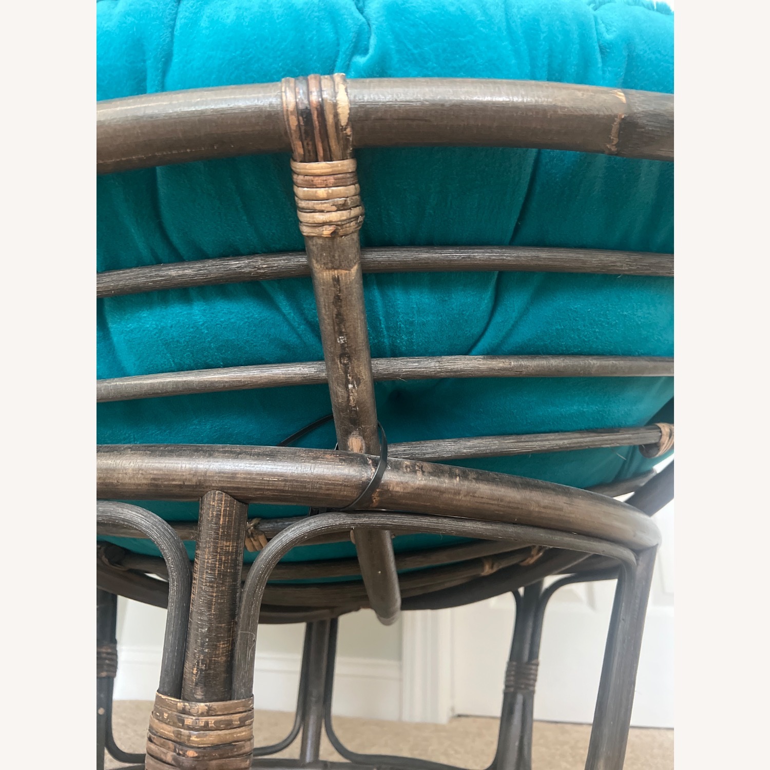 Pier 1 Papasan Indoor Chair W Cushion - image-5