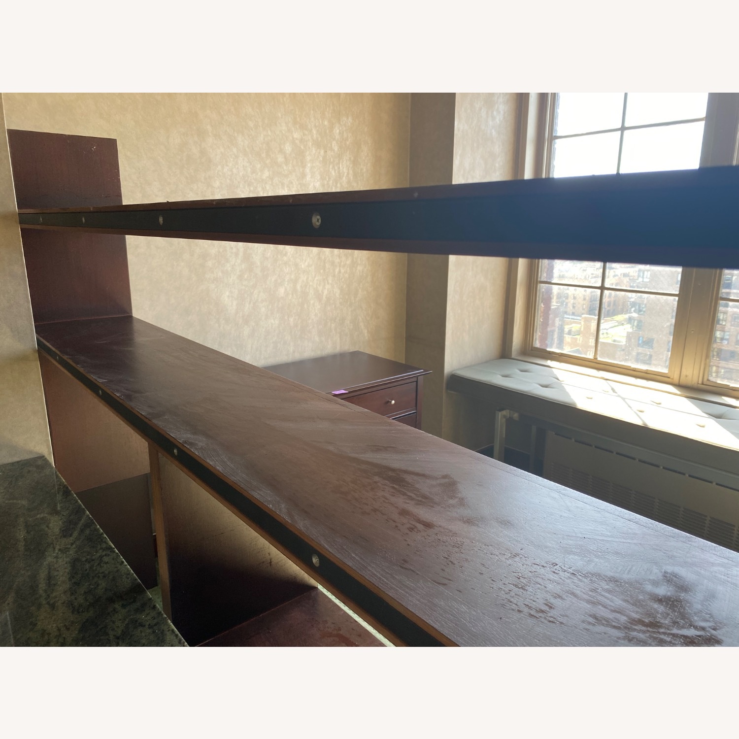 Desiron Mahogany Floating Bookshelves - image-4