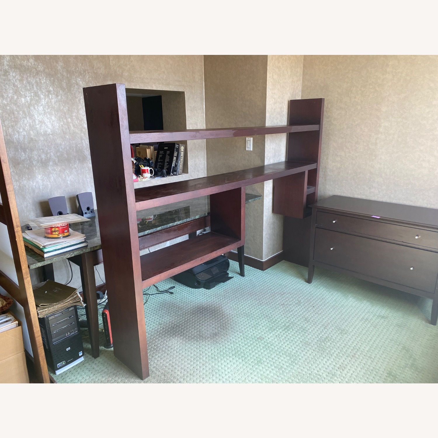 Desiron Mahogany Floating Bookshelves - image-1