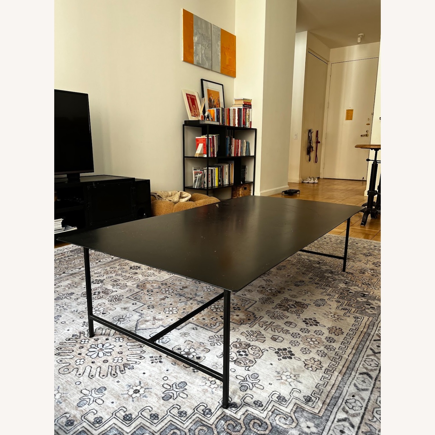 Black Metal Coffee Table - image-2