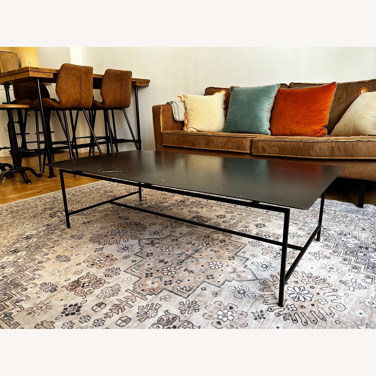 Black Metal Coffee Table - image-3
