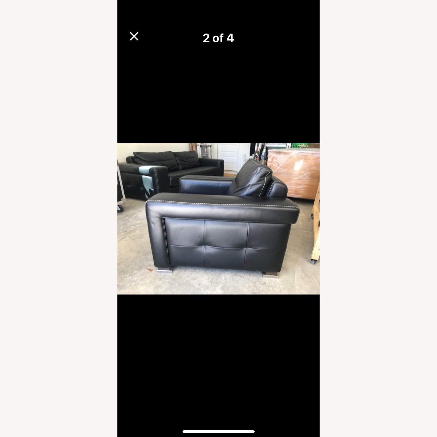 Gamma Arredamenti Leather Chair - image-2