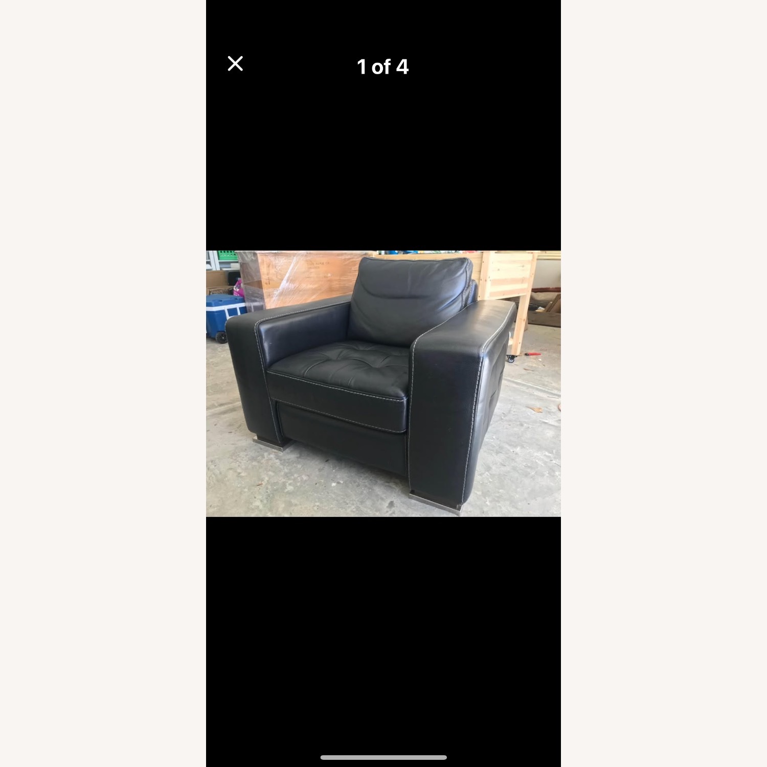 Gamma Arredamenti Leather Chair - image-1